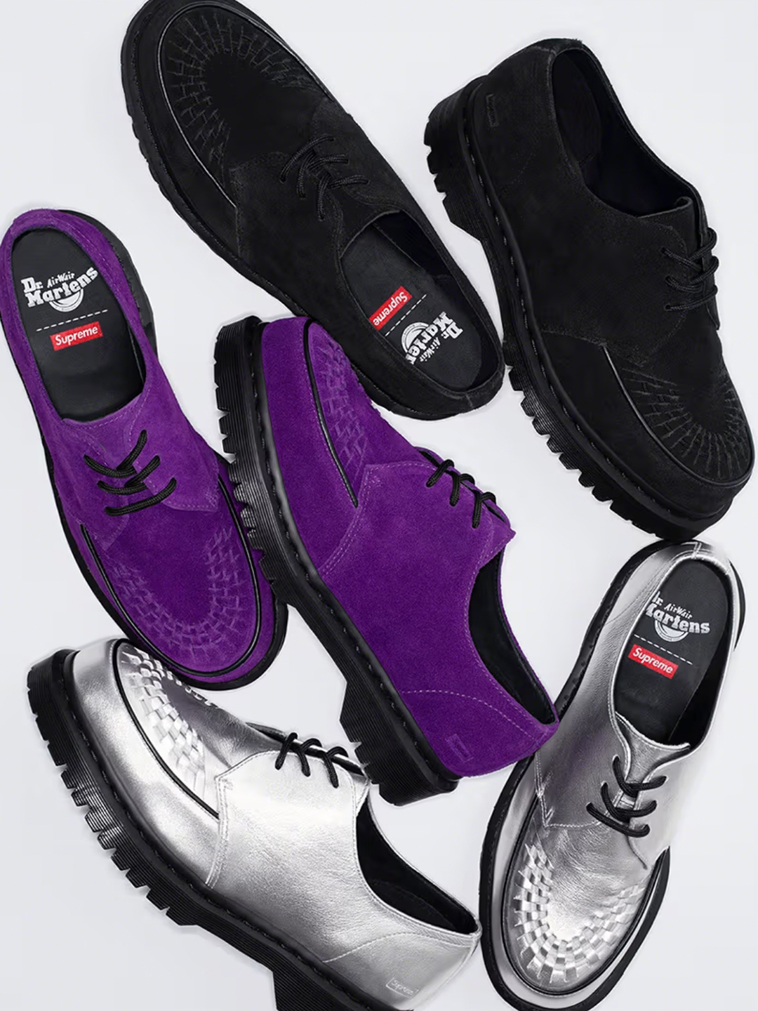 Dr. Martens x Supreme Ramsey Creeper Purple, Dr. Martens x Supreme Ramsey Creeper Black 착용 스타일 - 5