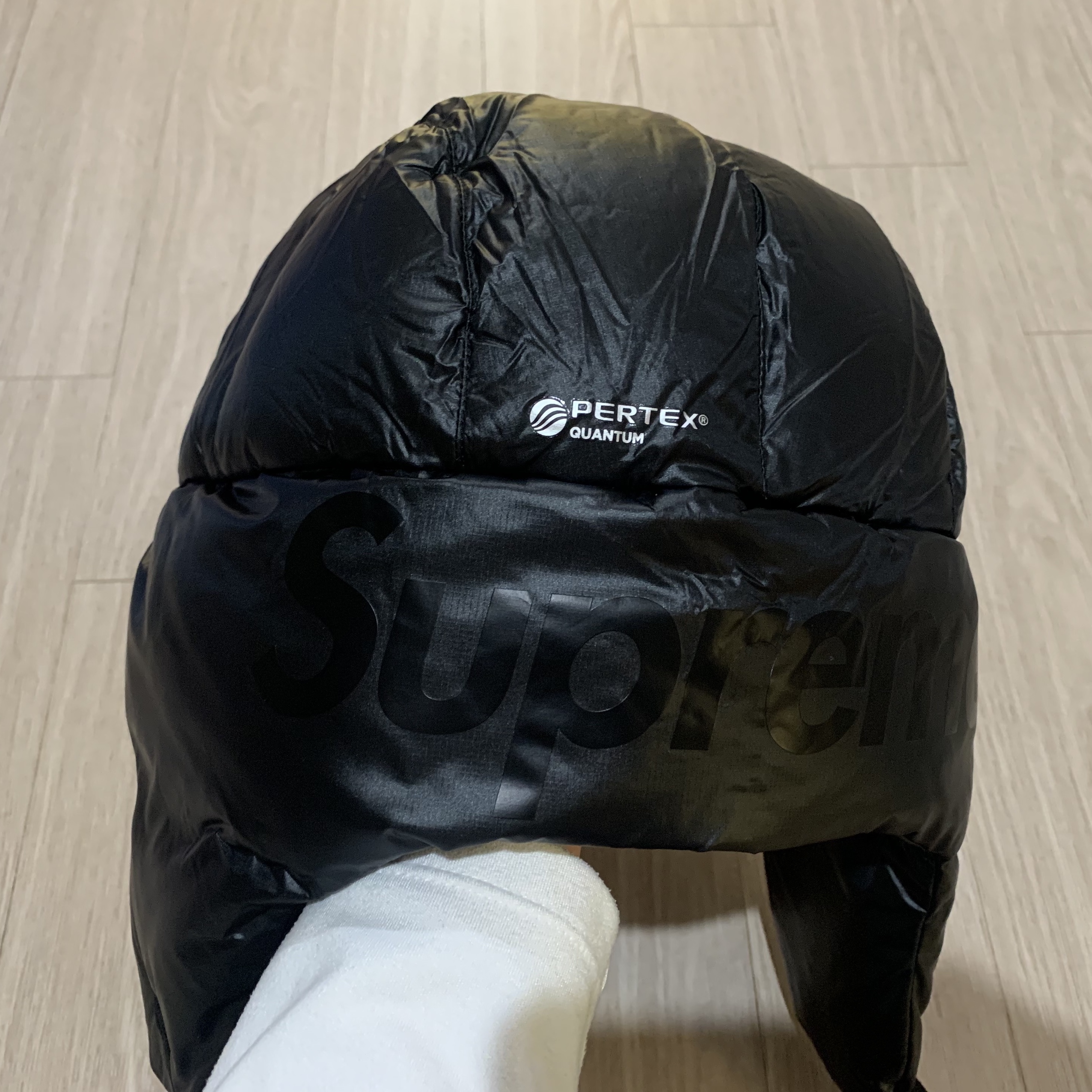 Supreme Featherweight Down Trooper Black - 23FW 착용 스타일 - 1