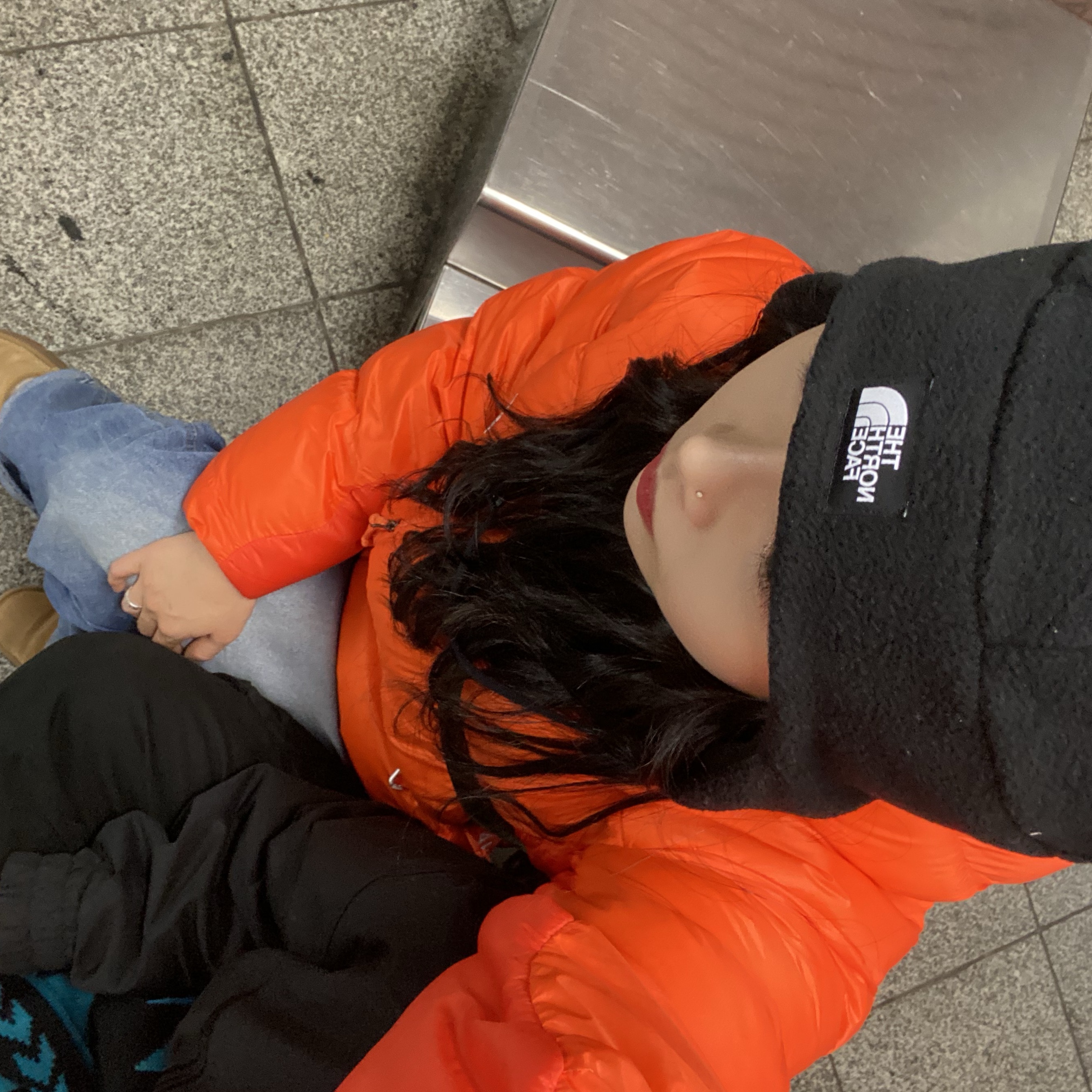 Nike ACG Therma-Fit ADV Lunar Lake Puffer Jacket Safety Orange - Asia, The North Face Fleece Earmuff Beanie Black 착용 스타일