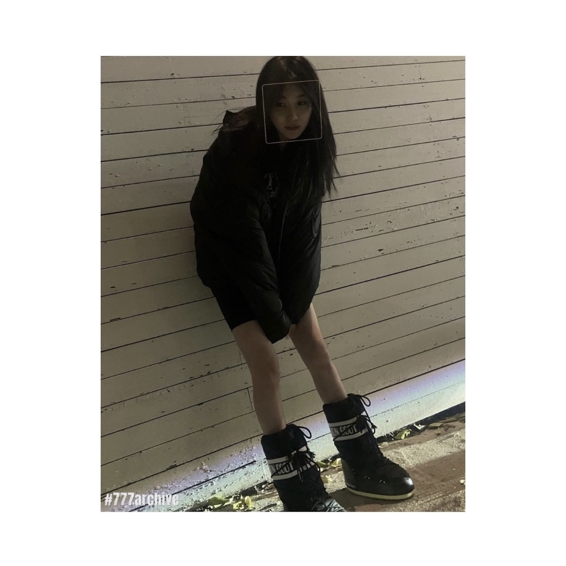 (W) Moon Boot Icon Nylon Boots Black 착용 스타일 - 3