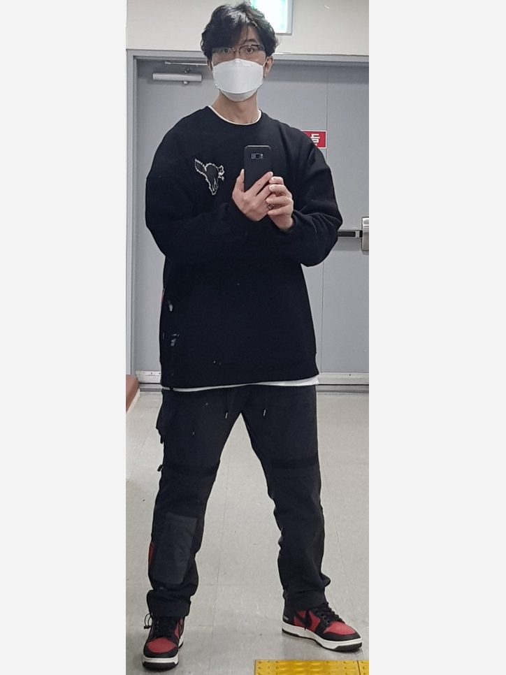 Nike x Undercover Dunk High 1985 Gym Red 착용 스타일