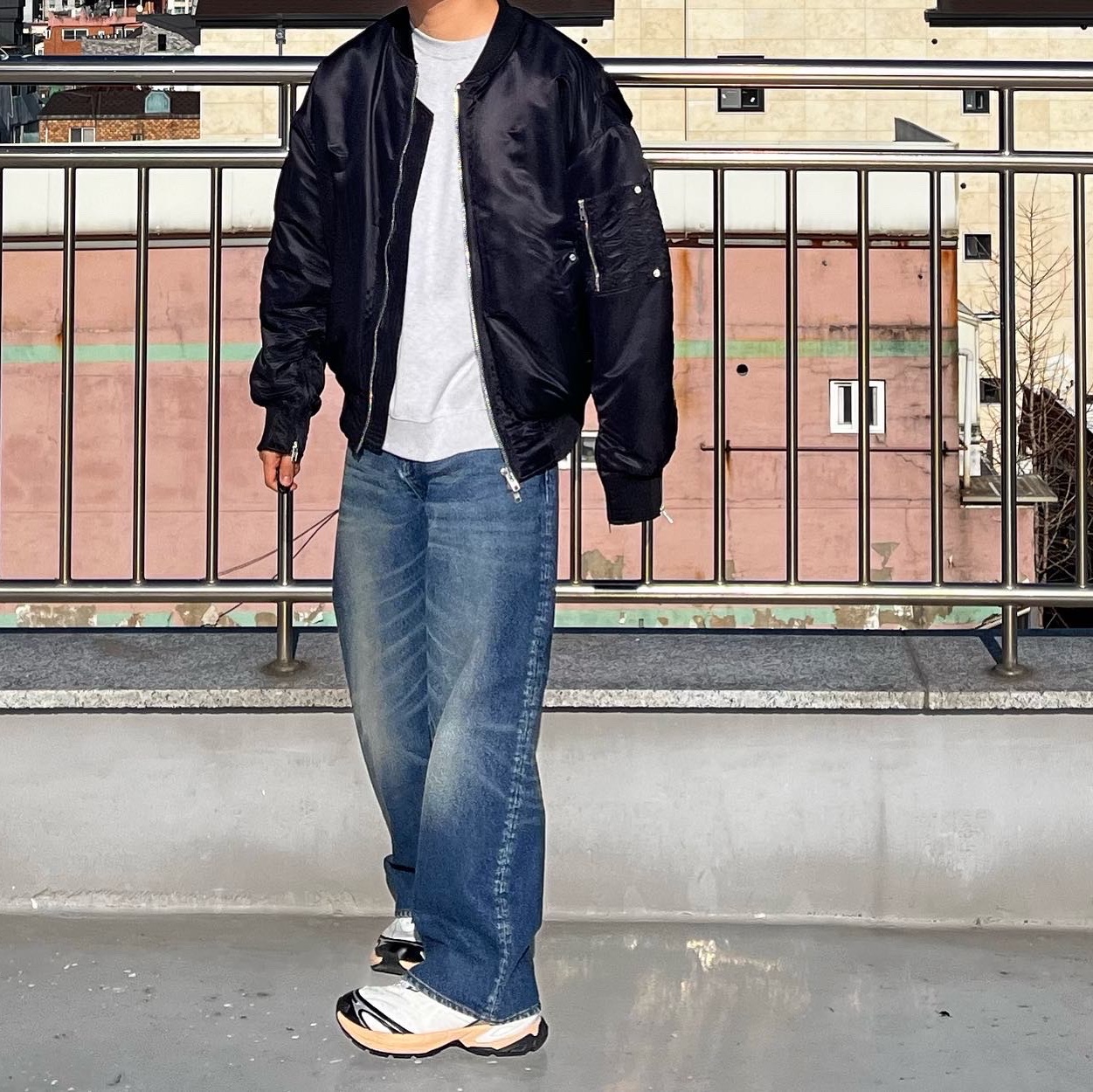 Puma Velophasis Technisch Sedate Gray 착용 스타일 - 2