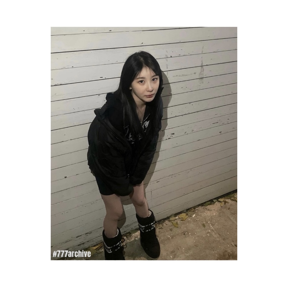(W) Moon Boot Icon Nylon Boots Black 착용 스타일 - 2