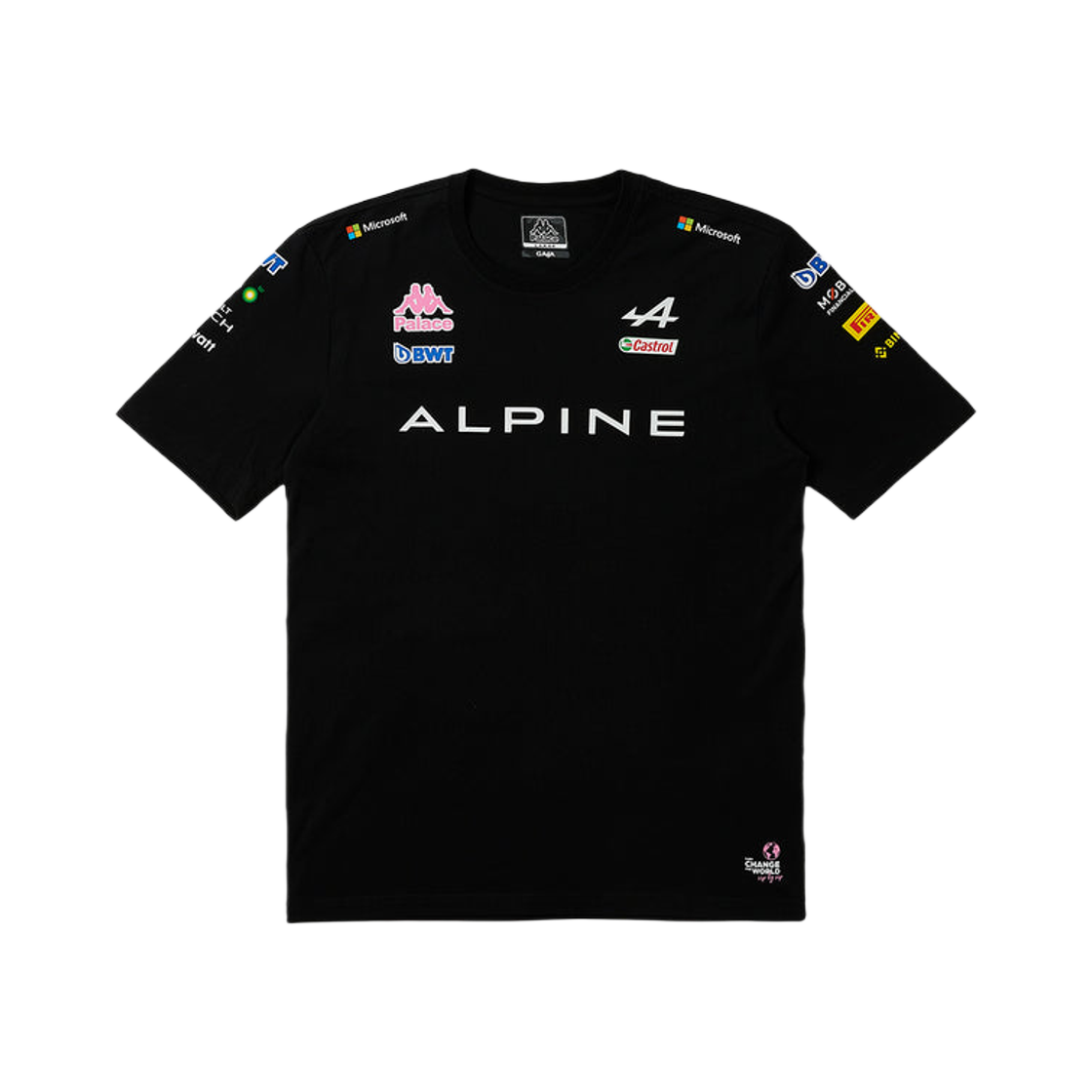 Palace x Kappa For Alpine T-Shirt Black - 23FW 상세 이미지 2