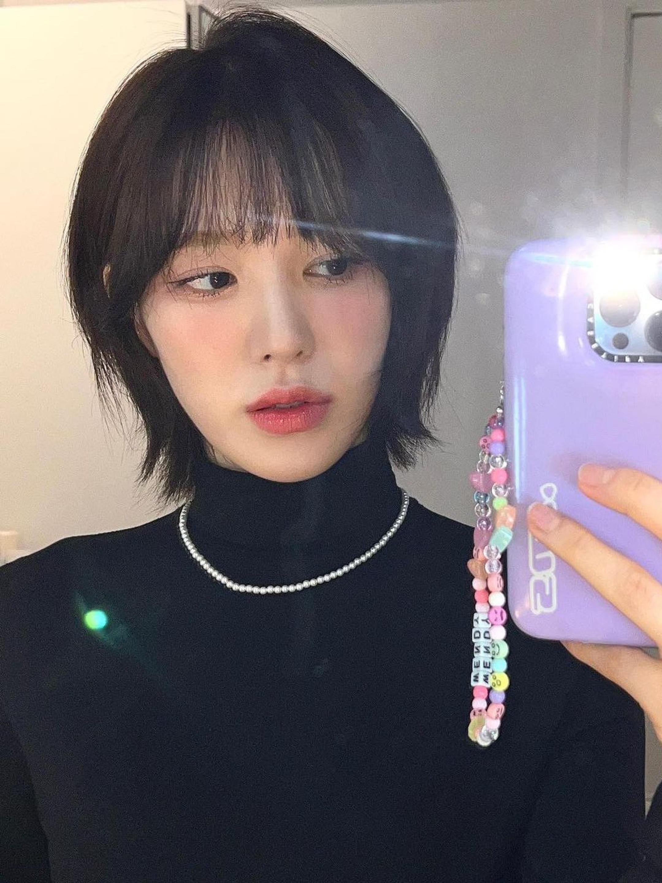 Sentiments No.268 Necklace Original Pearl, Vivienne Westwood Mini Pearl Bas Relief Necklace Silver 착용 스타일 - 3
