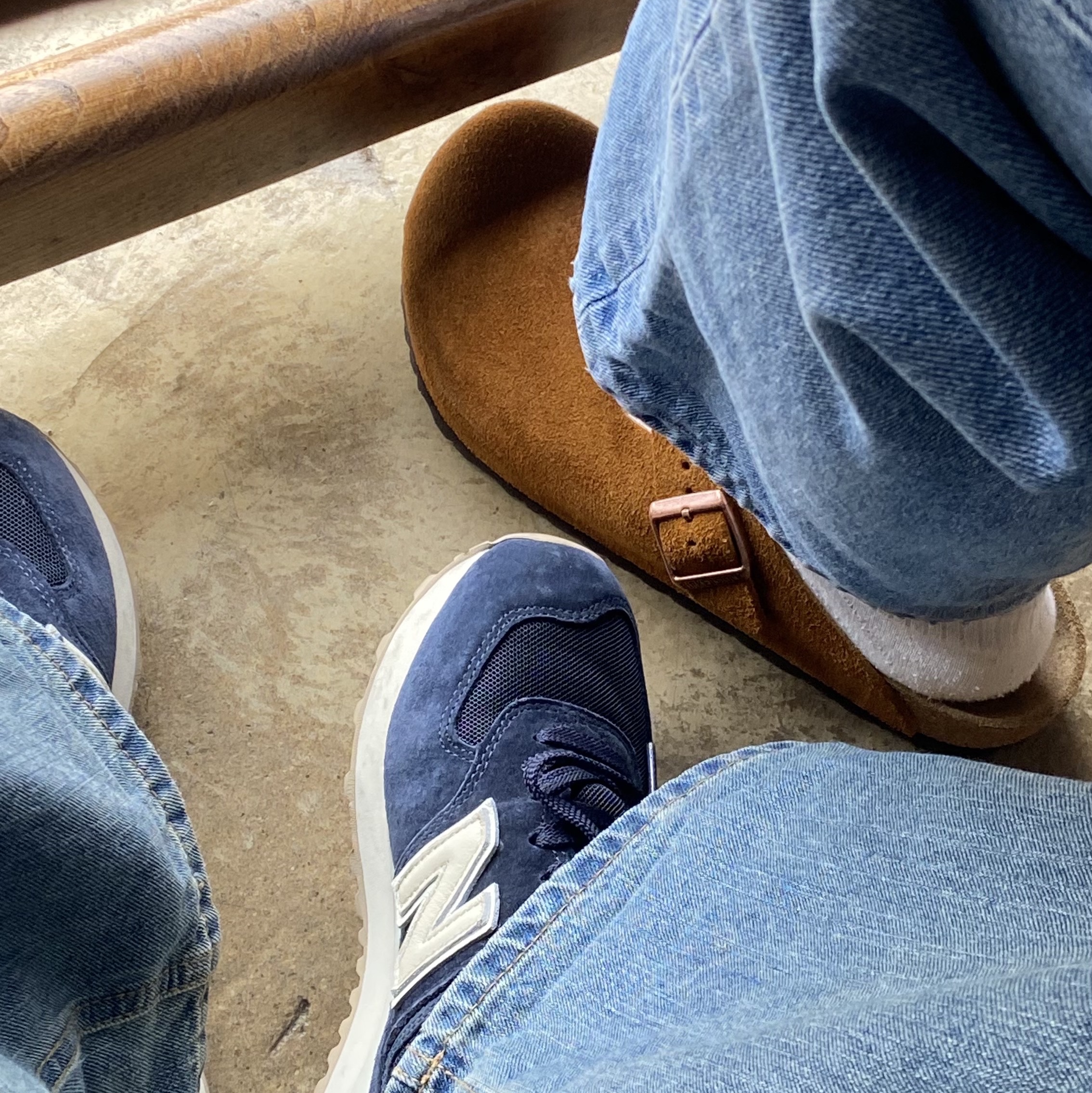 Birkenstock Boston Soft Footbed Mink - Regular 착용 스타일