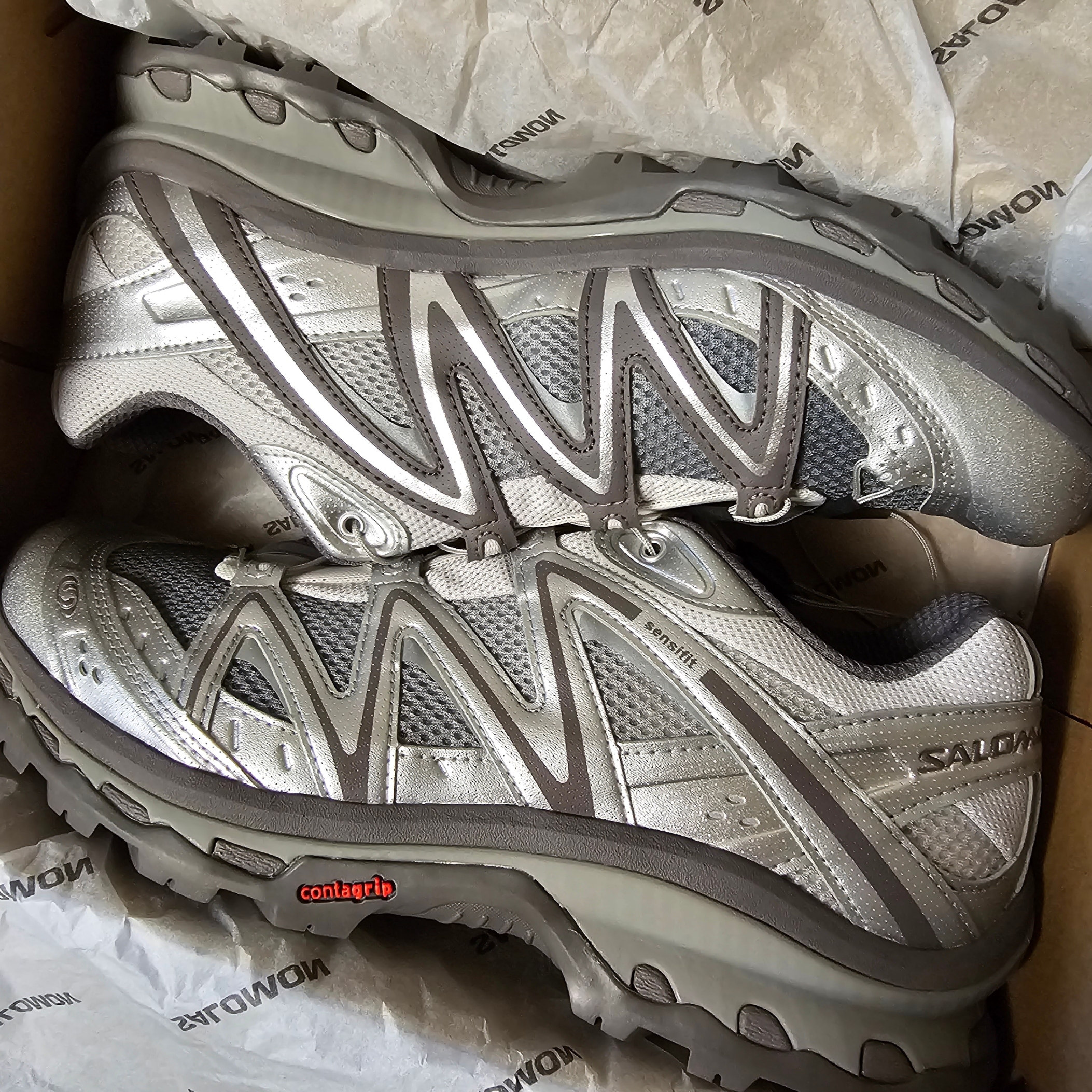 Salomon x Slam Jam XT-Quest Plum Kitten Lunar Rock 착용 스타일