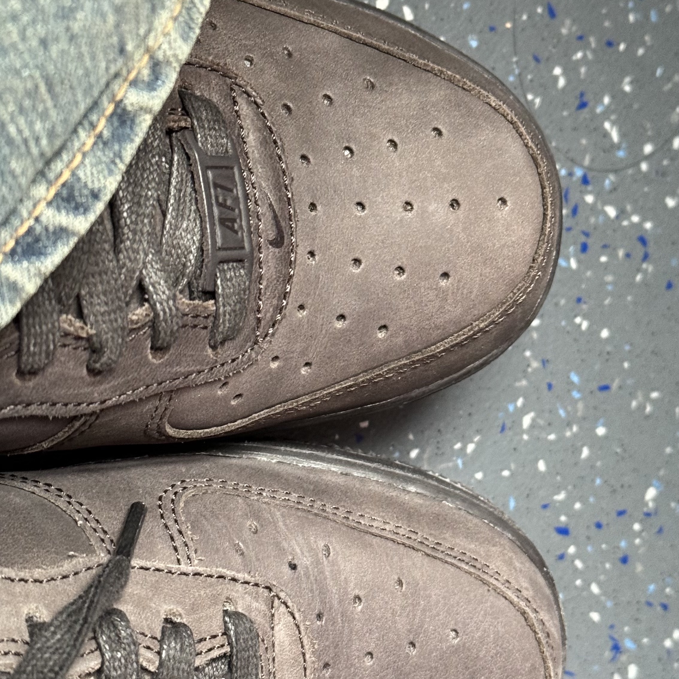 (W) Nike Air Force 1 PRM MF Velvet Brown 착용 스타일