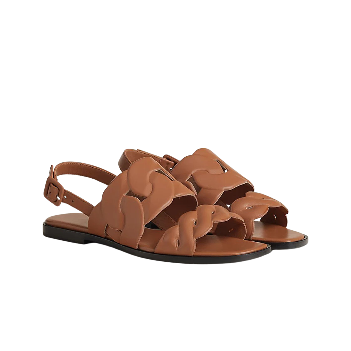 (W) 에르메스 그레이스 샌들 나파 & 나뛰렐((W) Hermes Grace Sandal Nappa & Naturel) - 2