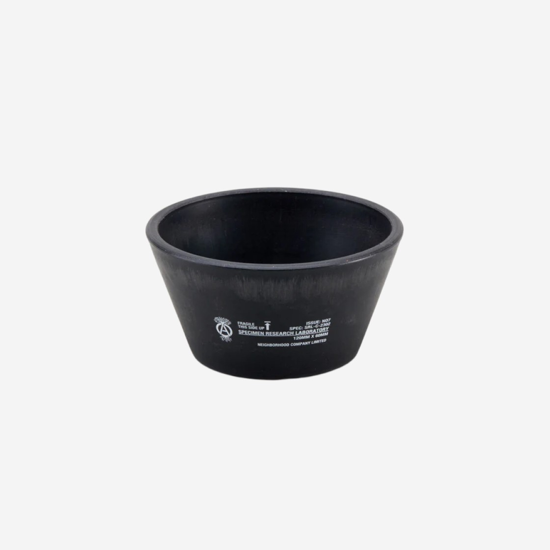 Neighborhood SRL . Tapered Shallow Type Plant Pot-S Black 상세 이미지 1