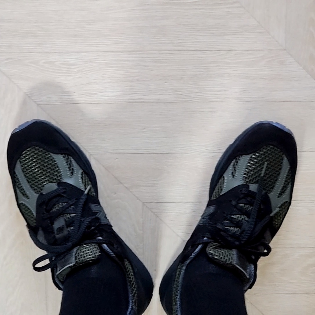 New Balance x Stone Island 991v2 Made in UK Black Olive Night 착용 스타일 - 1