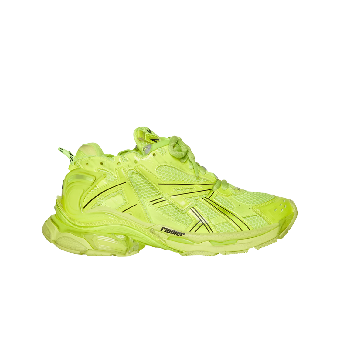 677403W3RB47510 Balenciaga Runner Sneakers Fluo Yellow Black