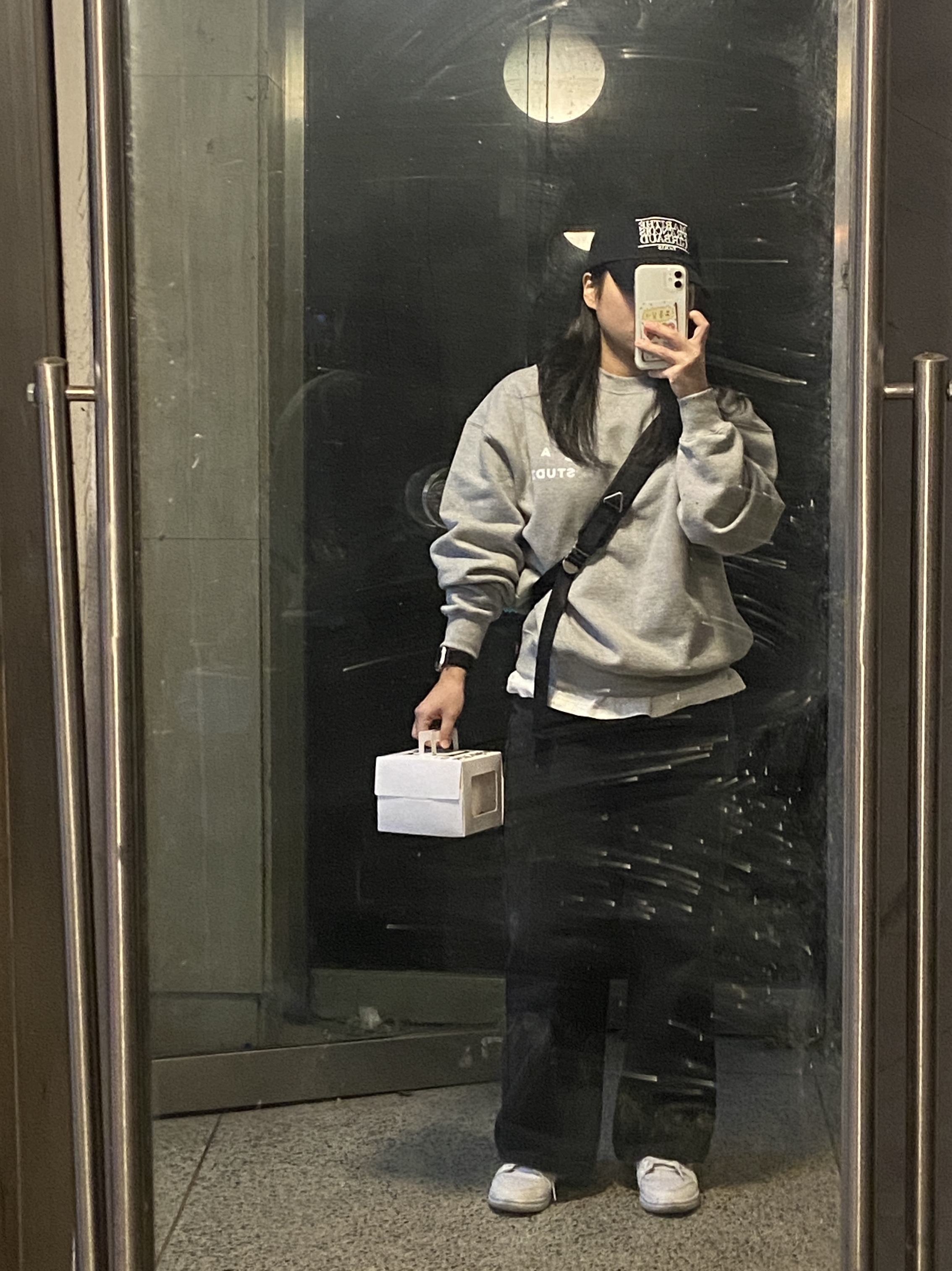 IAB Studio Rugby Sweatshirt Gray - 23FW, (W) Nike Dunk Low Next Nature Sail 착용 스타일