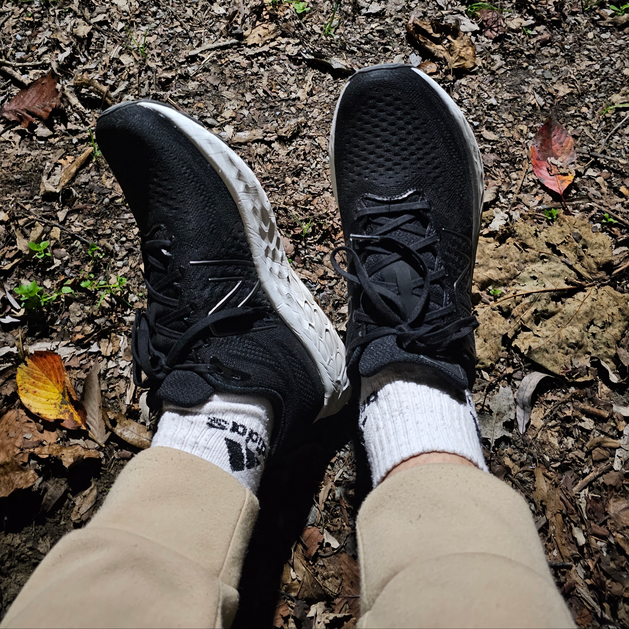 New Balance Fresh Foam X Evoz v3 Black Silver Metallic - D Standard 착용 스타일