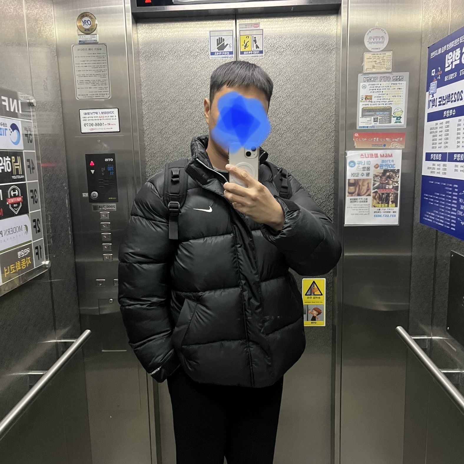 Nike Life Therma-Fit Puffer Jacket Black - Asia 착용 스타일