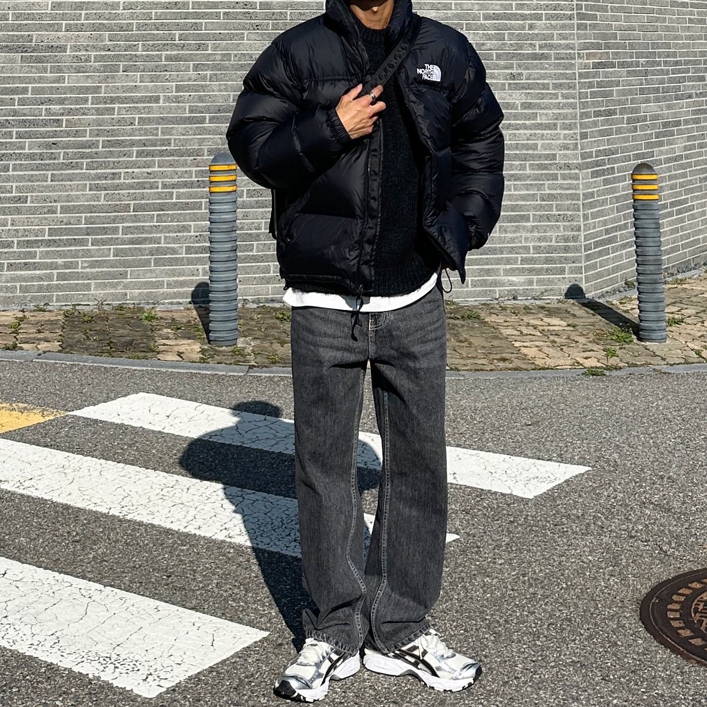 Asics Gel-Kayano 14 Cream Black 착용 스타일 - 1