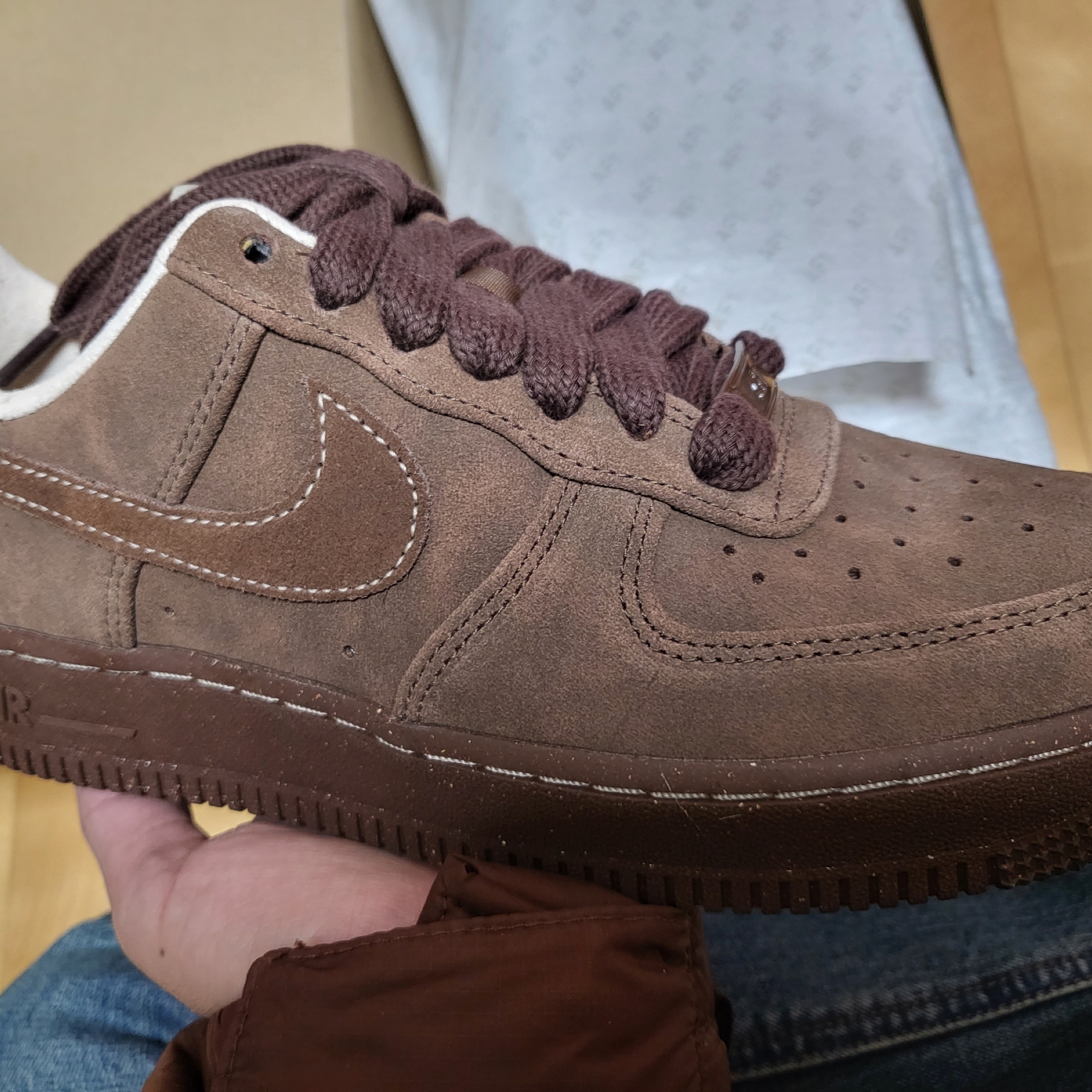 (W) Nike Air Force 1 '07 Cacao Wow 착용 스타일