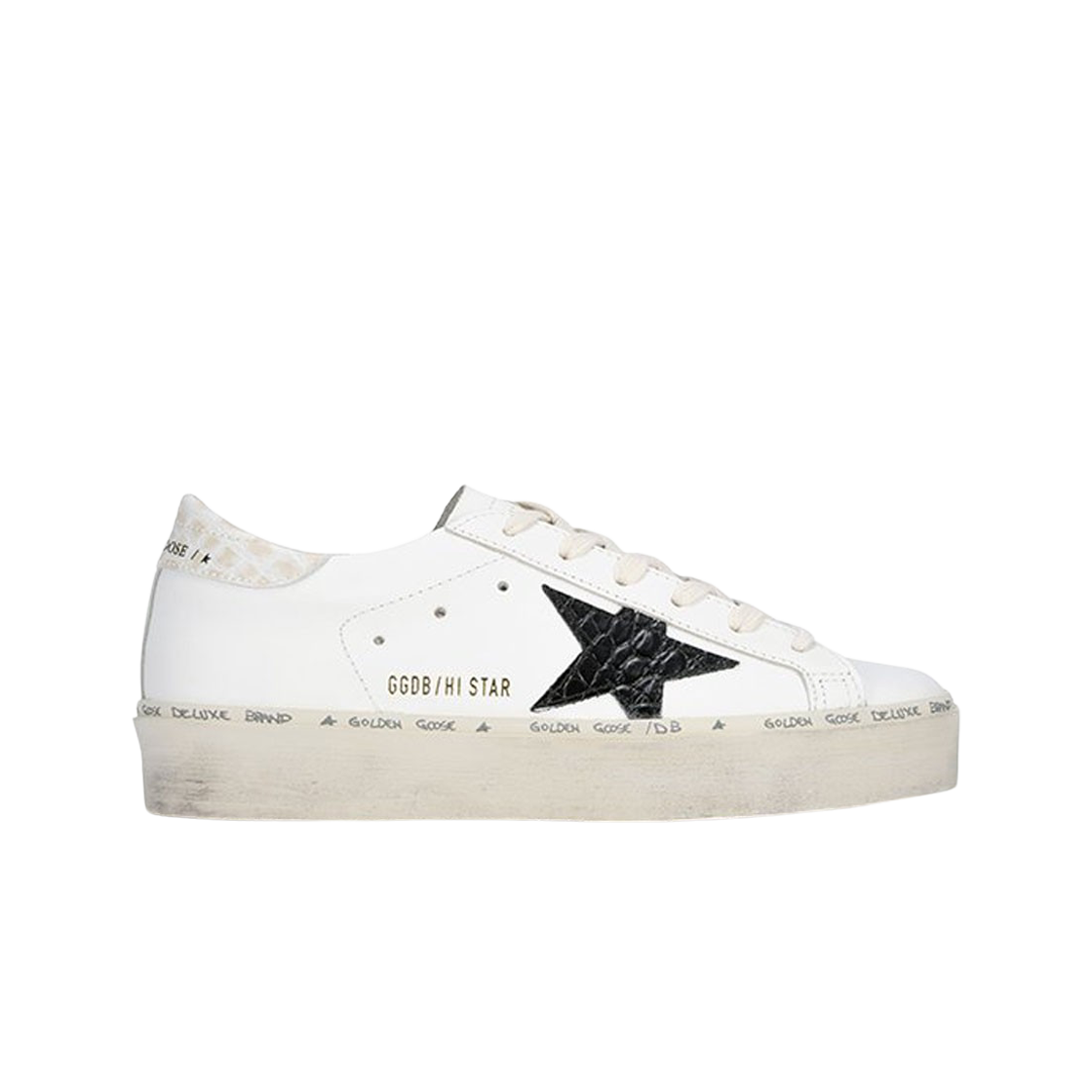 (W) 골든구스 하이스타 화이트 블랙탭 스니커즈
