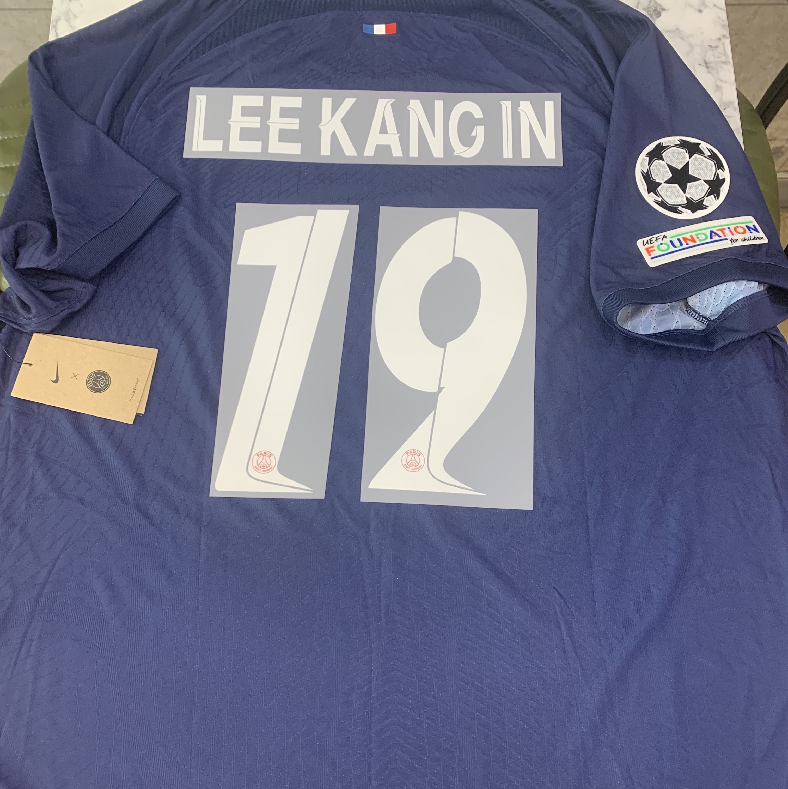 Nike Paris Saint-Germain 2023/24 Dri-Fit ADV Match Home SS Jersey Midnight Navy (Non Marking Ver.) 착용 스타일 - 2