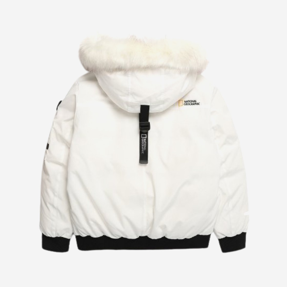 National Geographic Taruga Fur Trim Hood Down Jumper Ivory 상세 이미지 2