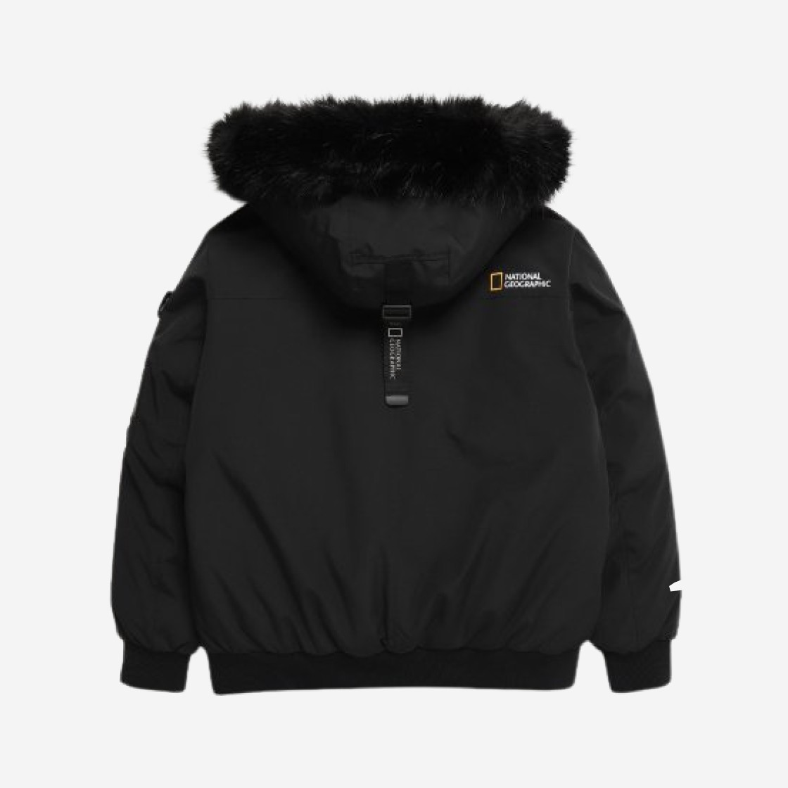 National Geographic Taruga Fur Trim Hood Down Jumper Carbon Black 상세 이미지 2