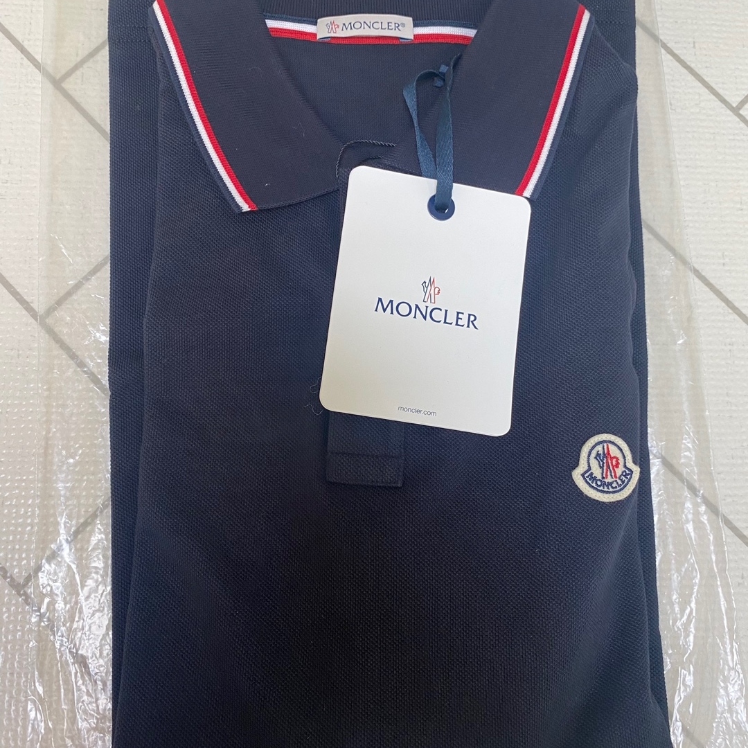 Moncler Logo Polo Shirt Navy Blue - 23SS 착용 스타일 - 3