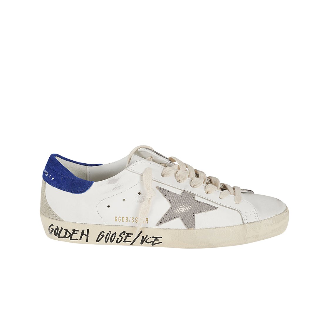 골든구스 슈퍼스타 화이트 블루탭 스니커즈(Golden Goose Superstar White Blue Heel Tab Sneakers)