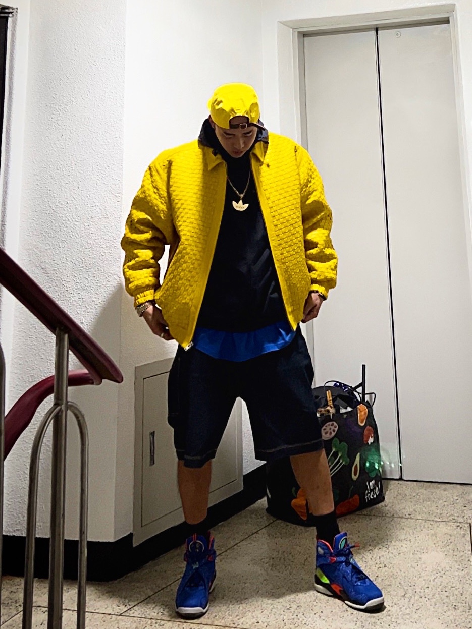 Jordan 8 Retro Doernbecher, Supreme x Bounty Hunter Skulls T-Shirt Royal - 23FW 착용 스타일 - 1