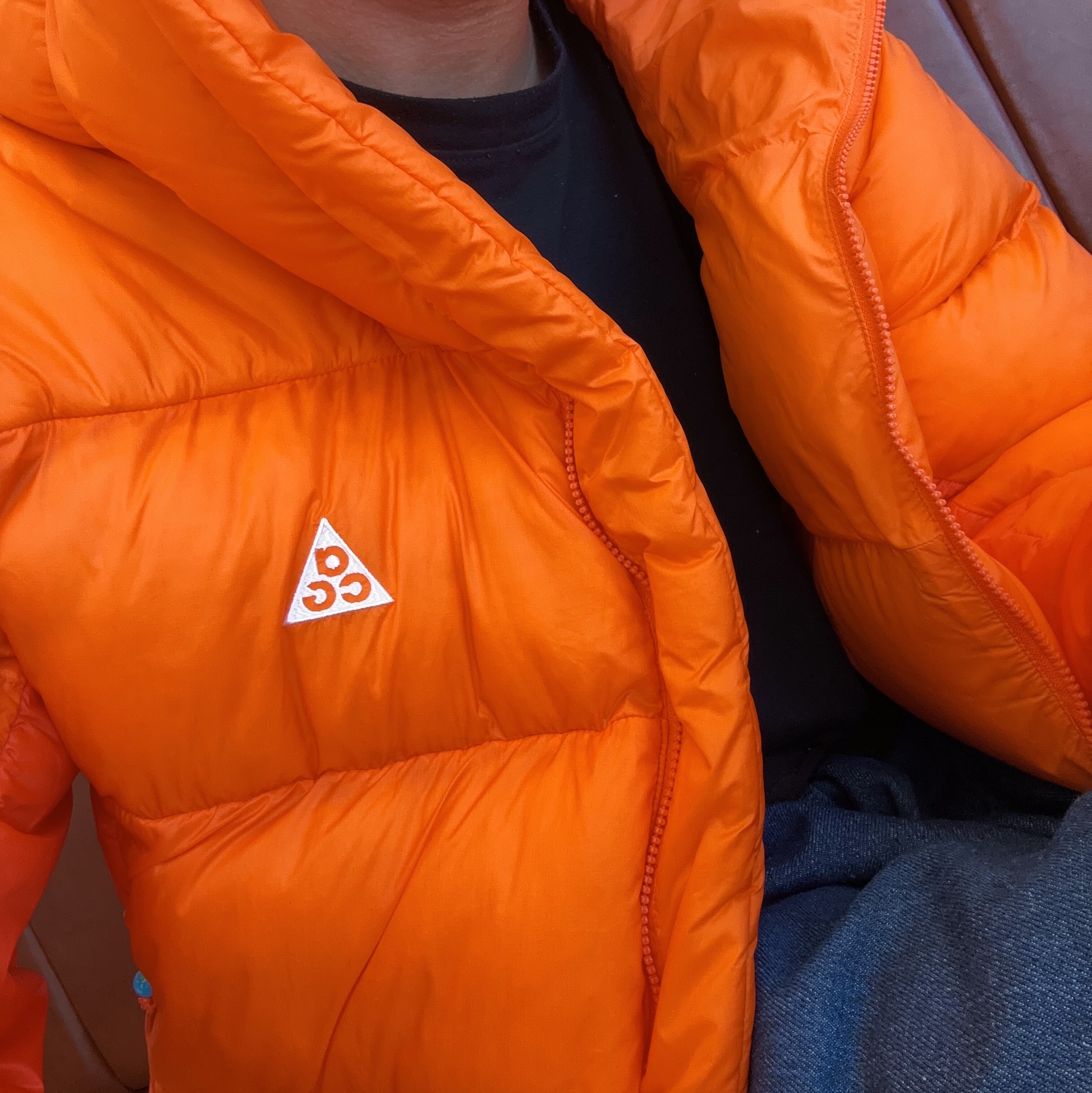 Nike ACG Therma-Fit ADV Lunar Lake Puffer Jacket Safety Orange - Asia 착용 스타일