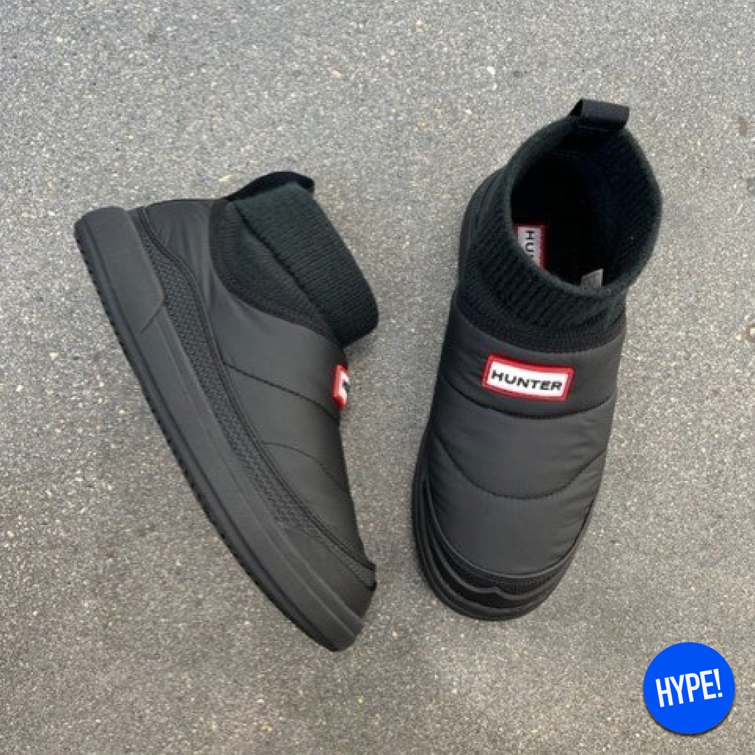 (W) Hunter Intrepid Insulated Tall Snow Boots Black, (W) Hunter Intrepid Insulated Short Snow Boots Black 착용 스타일 - 5