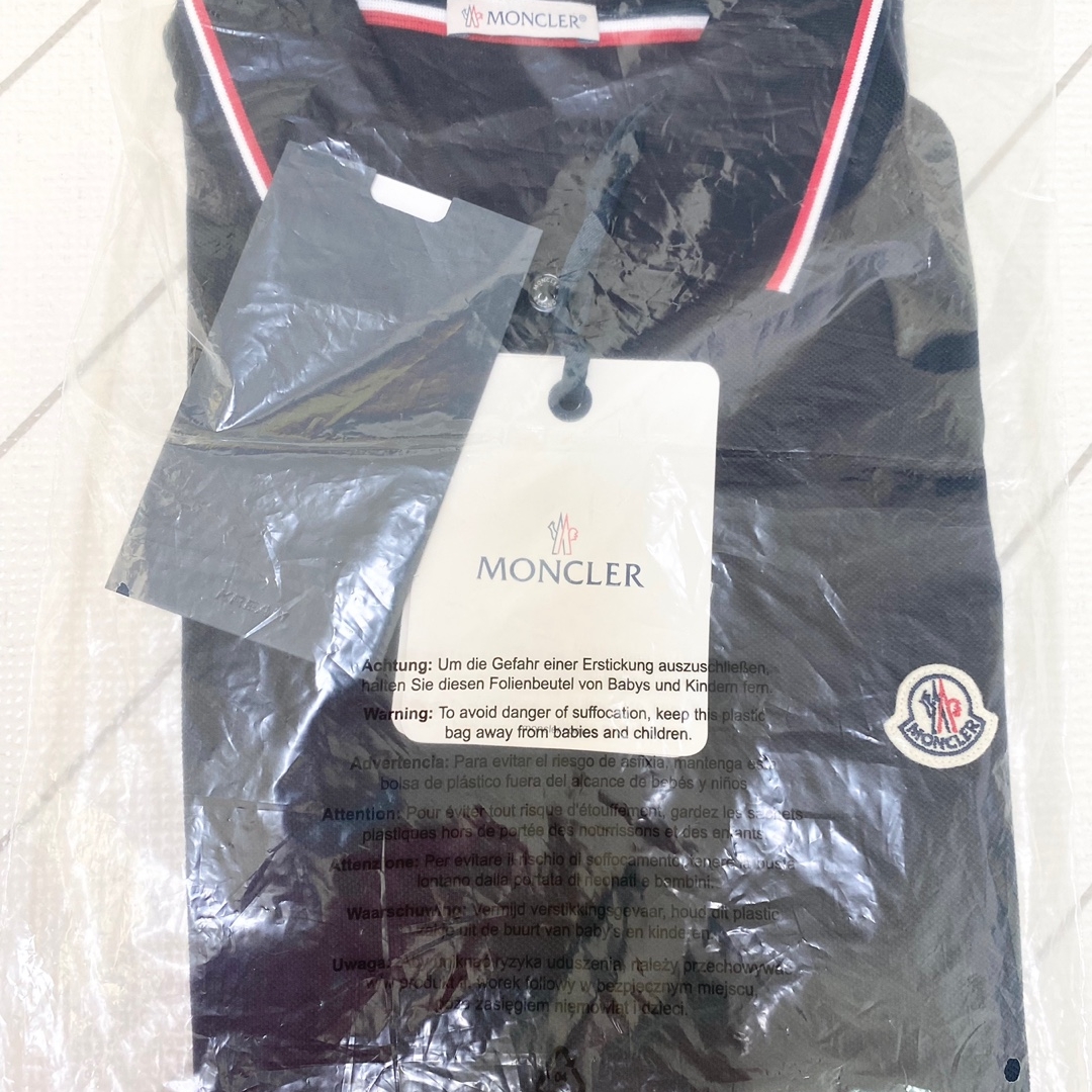 Moncler Logo Polo Shirt Navy Blue - 23SS 착용 스타일 - 2