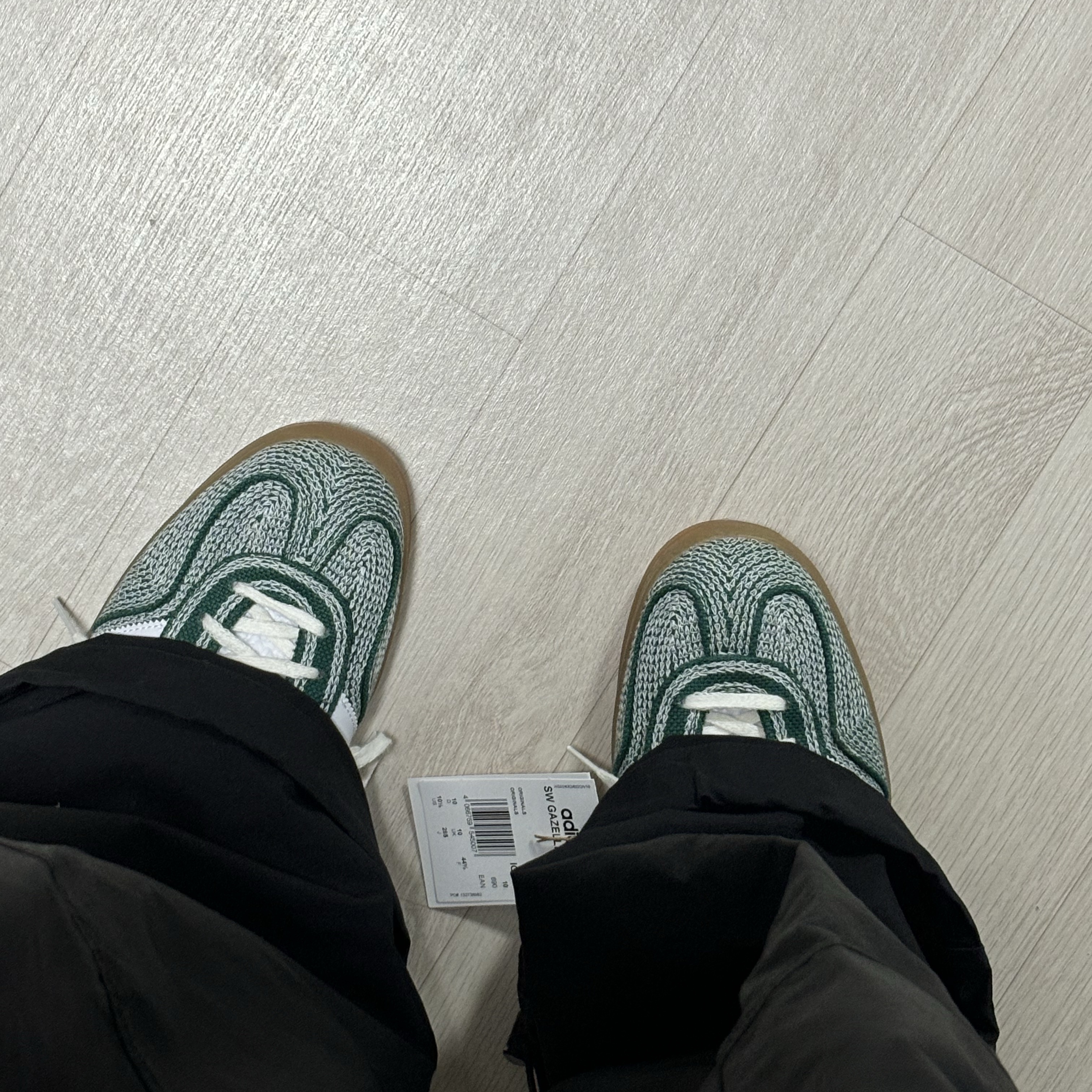Adidas x Sean Wotherspoon Gazelle Indoor Collegiate Green Cloud White 착용 스타일 - 2