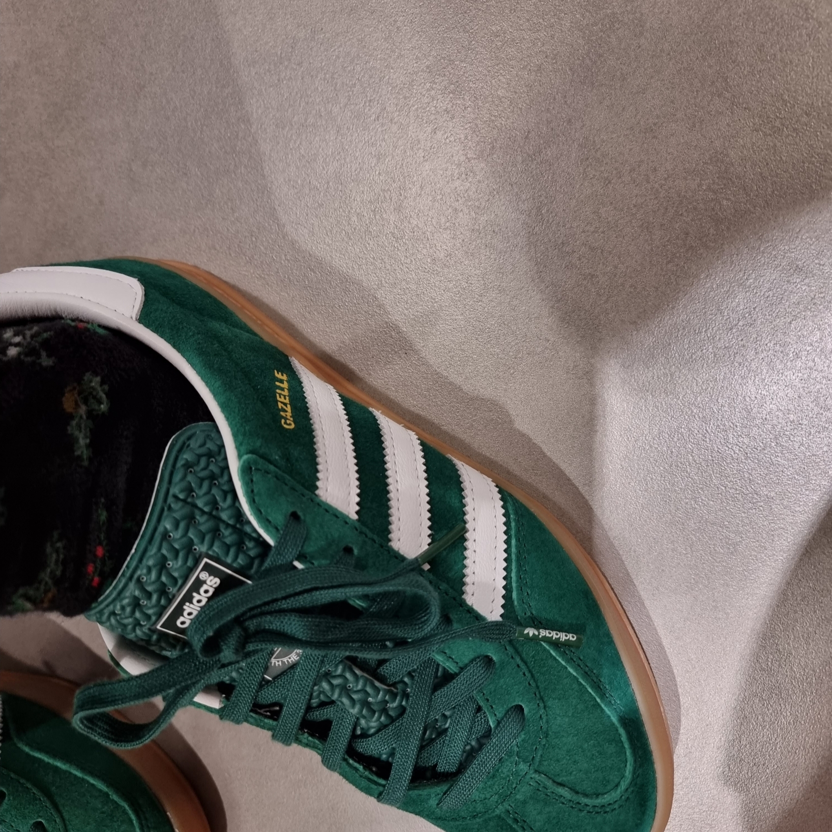 Adidas Gazelle Indoor Collegiate Green 착용 스타일