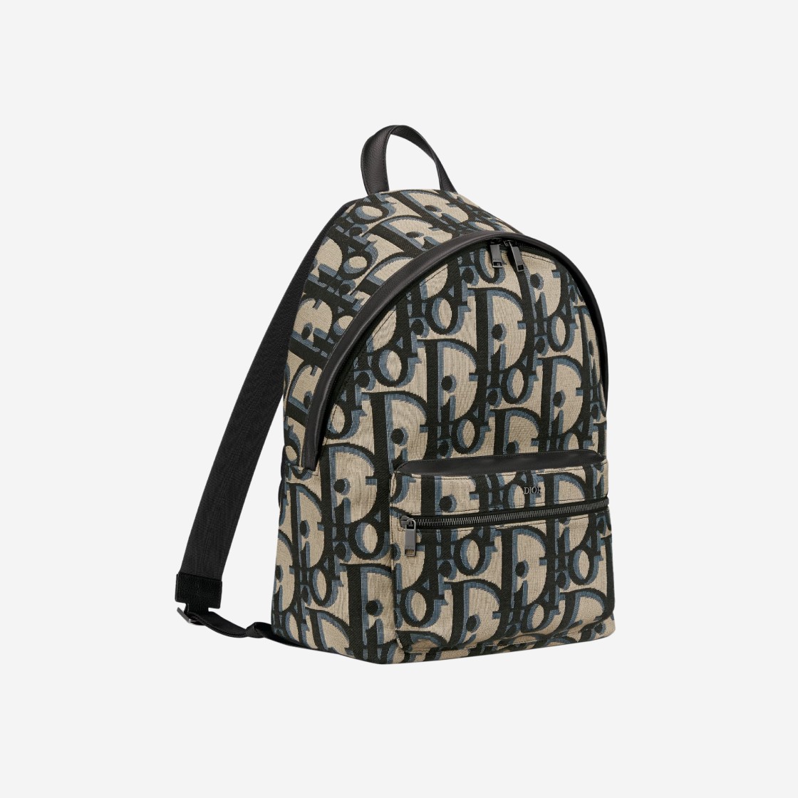 Dior Maxi Oblique Jacquard Rider Backpack Beige Black 상세 이미지 2