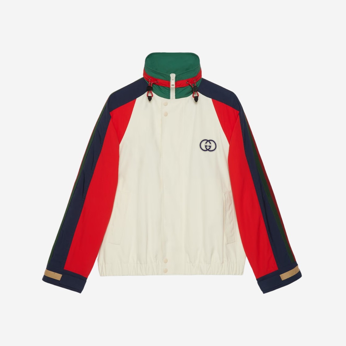 Gucci Cotton Nylon Jacket with Patch Multicolour 상세 이미지 1