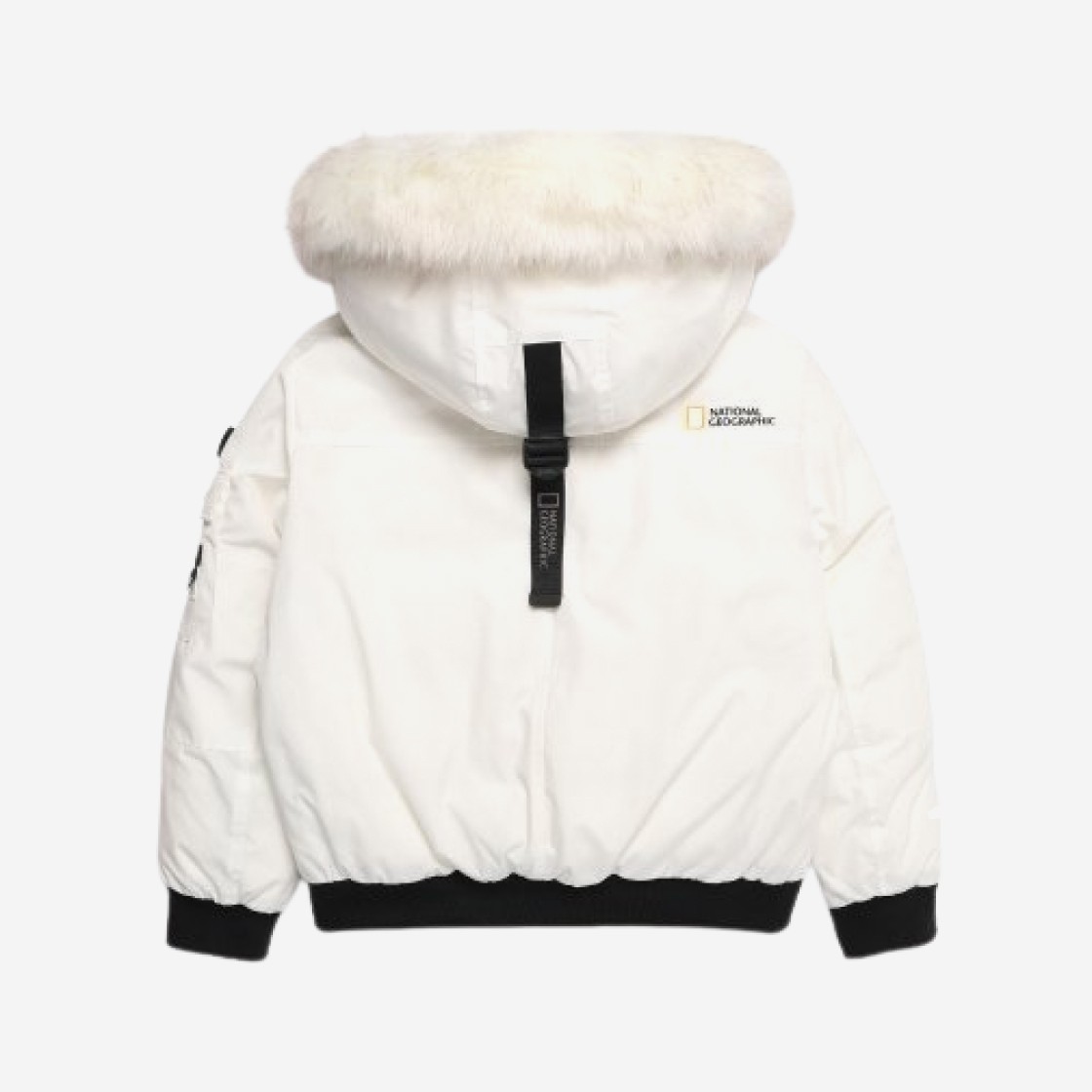 (W) National Geographic Taruga Fur Trim Hood Goose Down Jumper Sugar Swizzle Ivory 상세 이미지 2