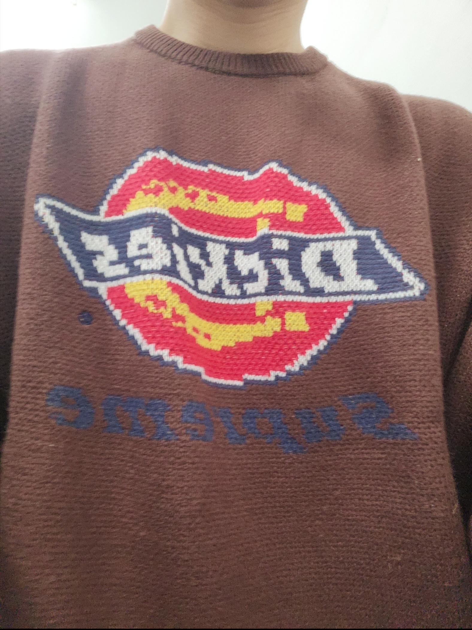 Supreme x Dickies Sweater Brown - 22FW 착용 스타일