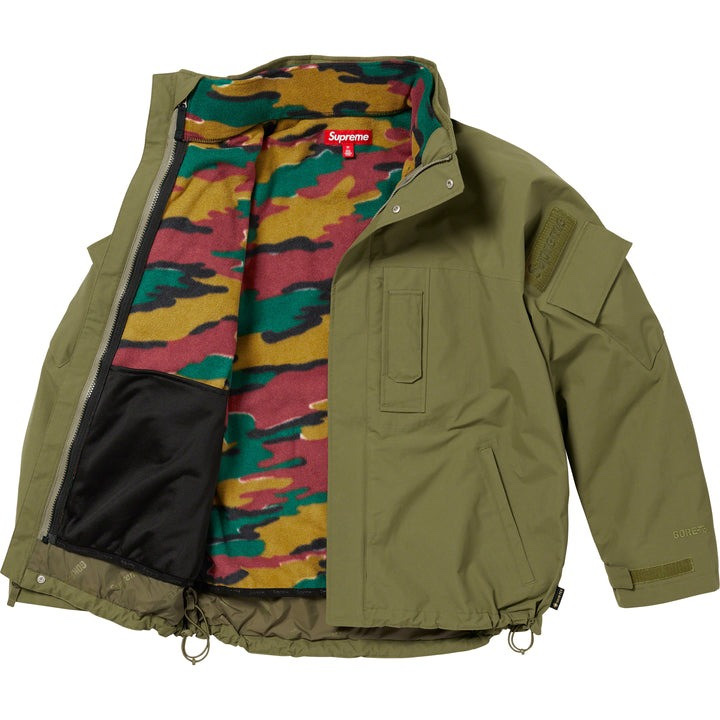 Supreme 2-In-1 Gore-Tex Polartec Liner Jacket Olive - 23FW 착용 스타일 - 2
