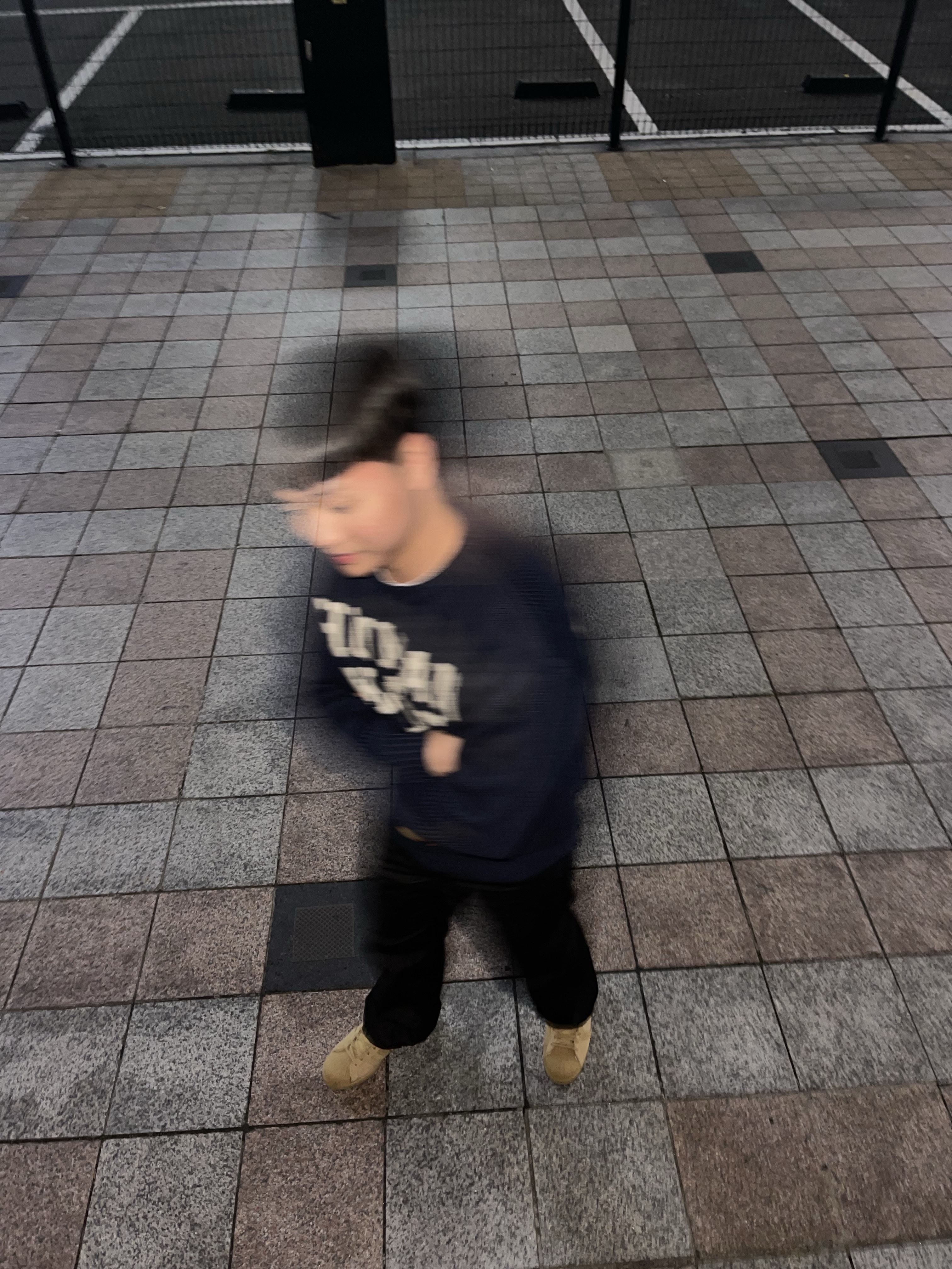 Human Made Dachs Knit Sweater Navy 착용 스타일 - 1