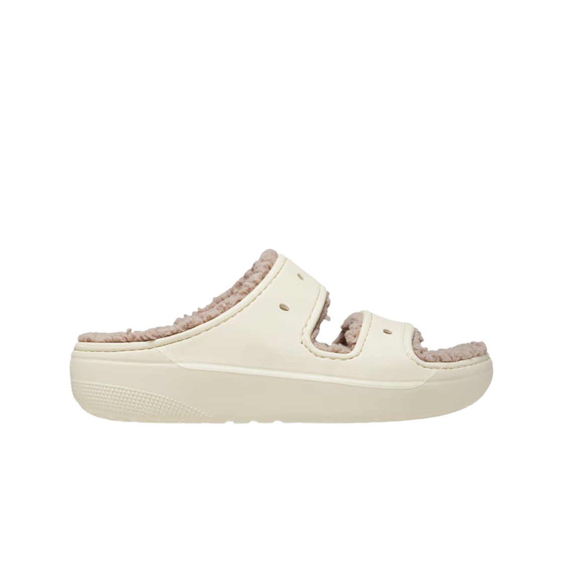 크록스 클래식 코지 샌들 본 머쉬룸(Crocs Classic Cozy Sandal Bone Mushroom) - 1