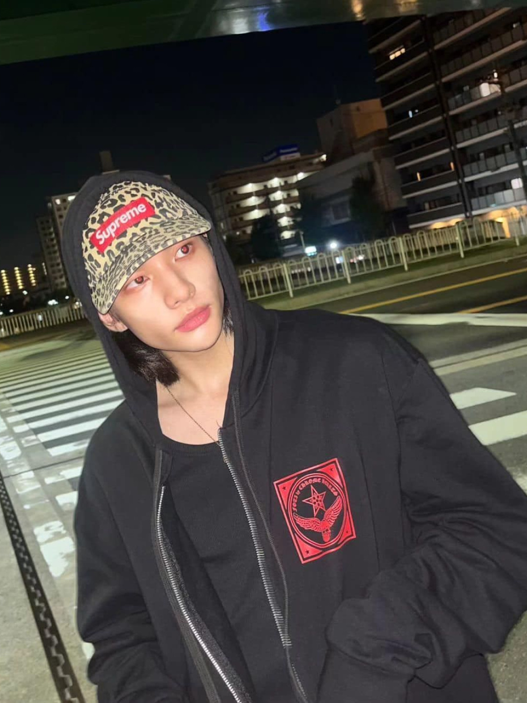 Supreme Waxed Cotton Camp Cap Black - 23FW, Supreme Gingham Camp Cap Black - 23SS 착용 스타일 - 4