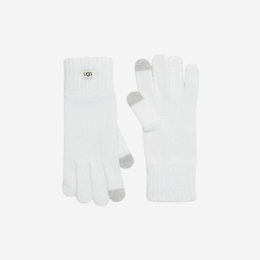 (W) UGG Knit Tech Gloves Ivory