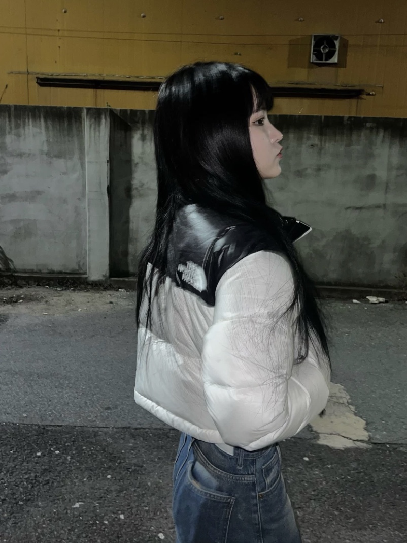 The North Face 1996 Eco Nuptse Jacket Black, The North Face 1996 Eco Nuptse Jacket White 착용 스타일 - 4