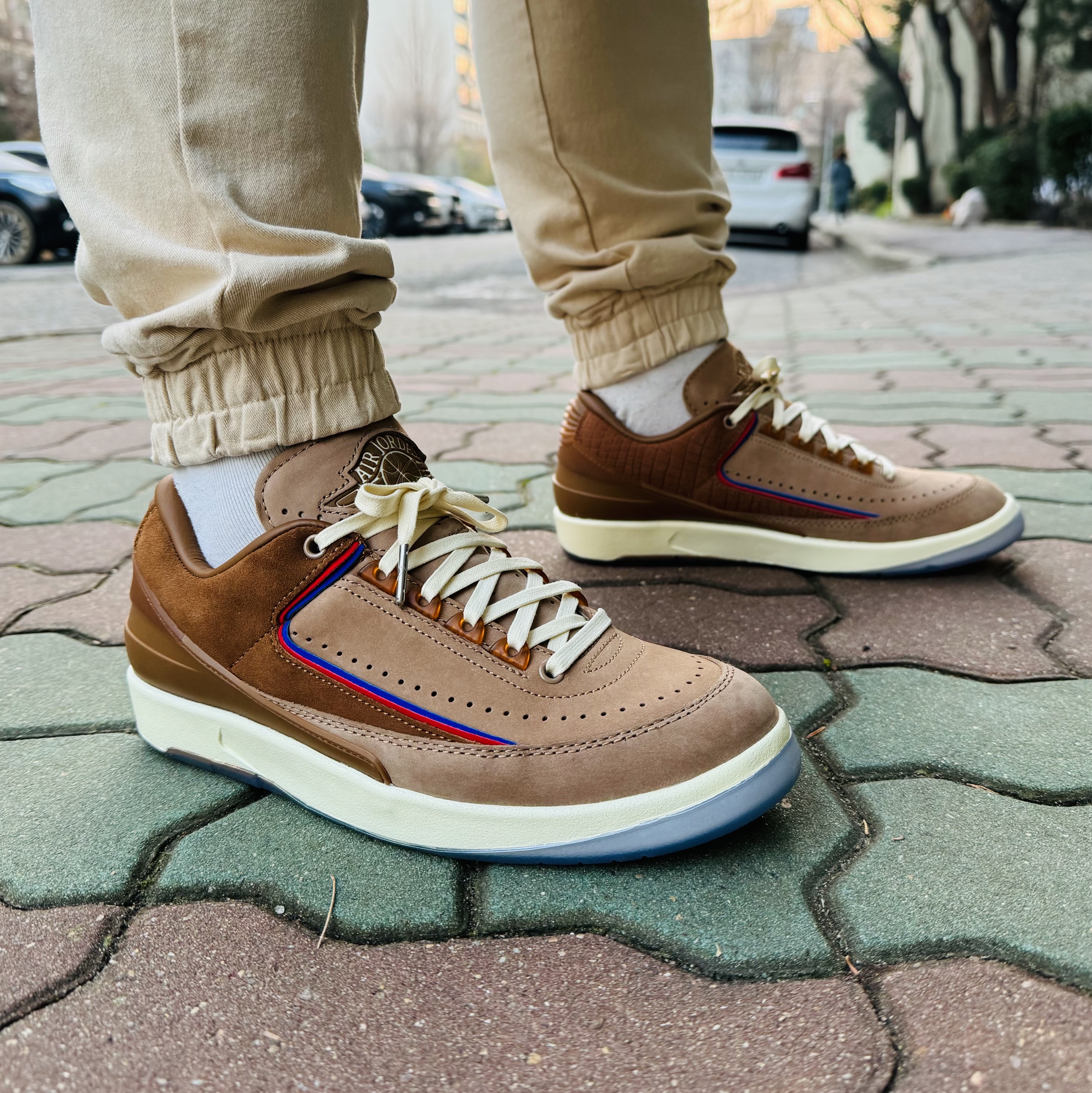 Jordan 2 x Two 18 Retro Low Rocky Tan 착용 스타일