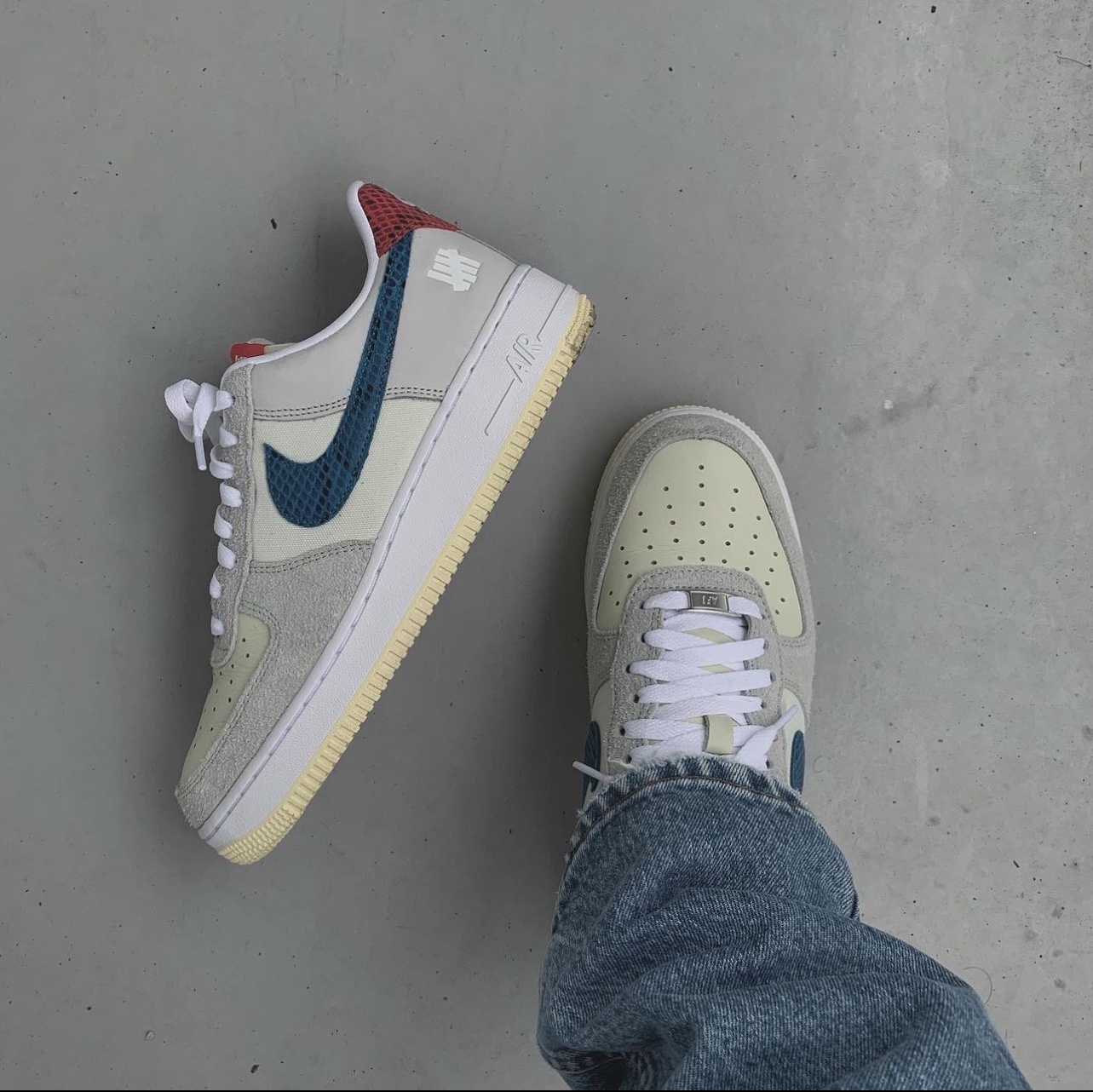 Nike x Undefeated Air Force 1 Low SP 5 On It 착용 스타일 - 9