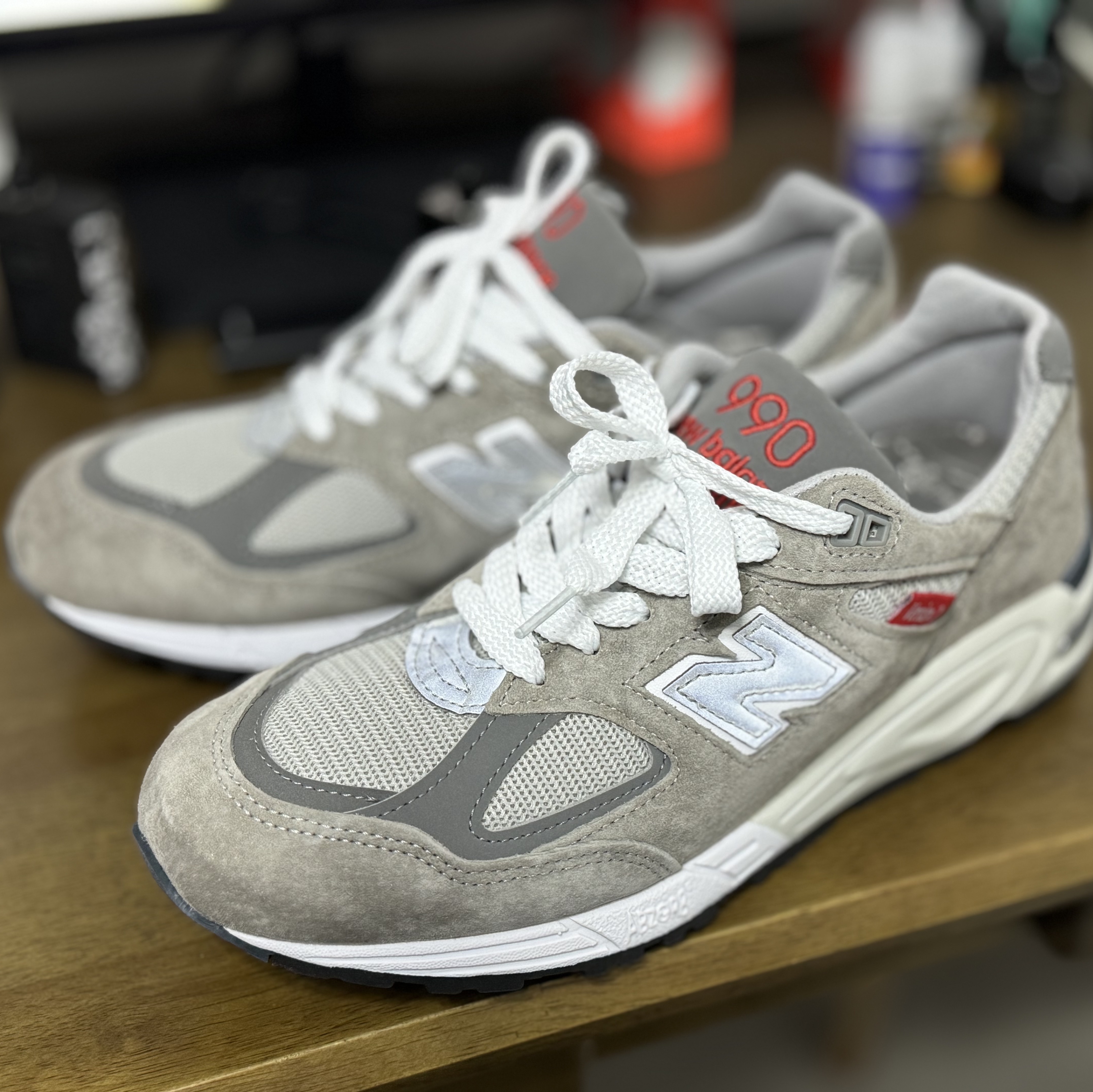 New Balance 990vs2 Made in USA Grey 착용 스타일