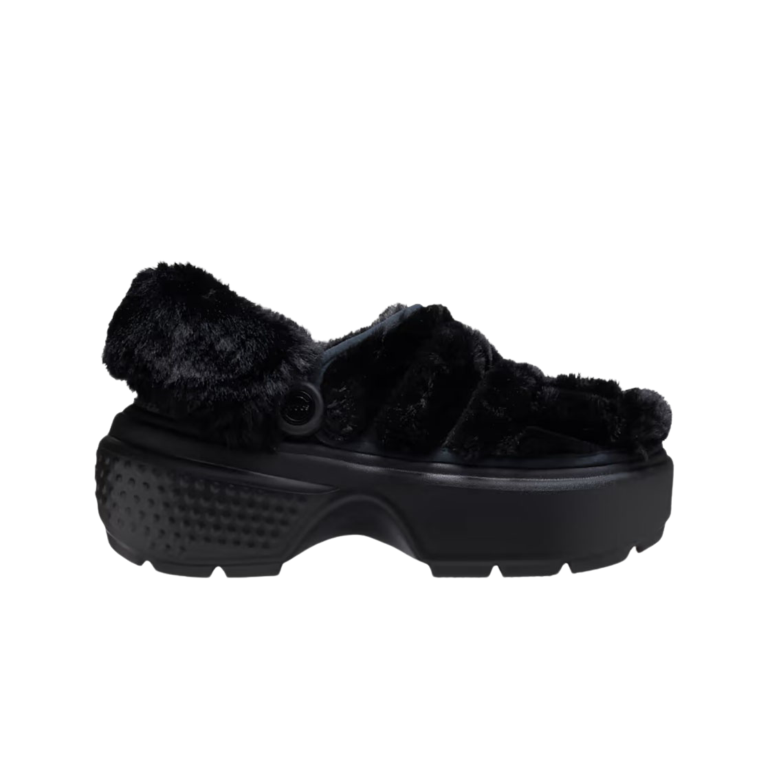 208938-001 Crocs Stomp Lined Quilt Clog Black