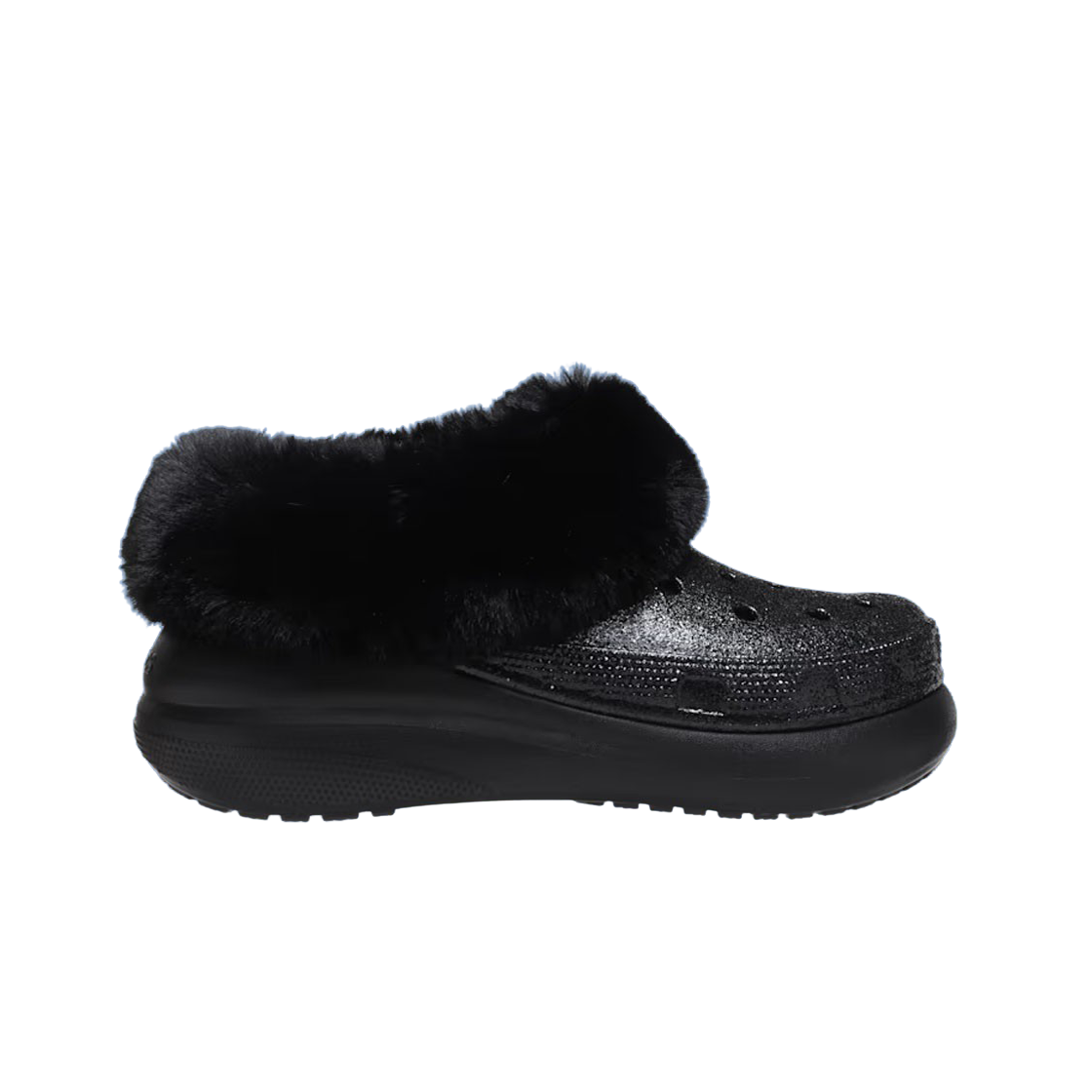 크록스 퍼에버 크러쉬 글리터 블랙(Crocs Furever Crush Glitter Black) - 1