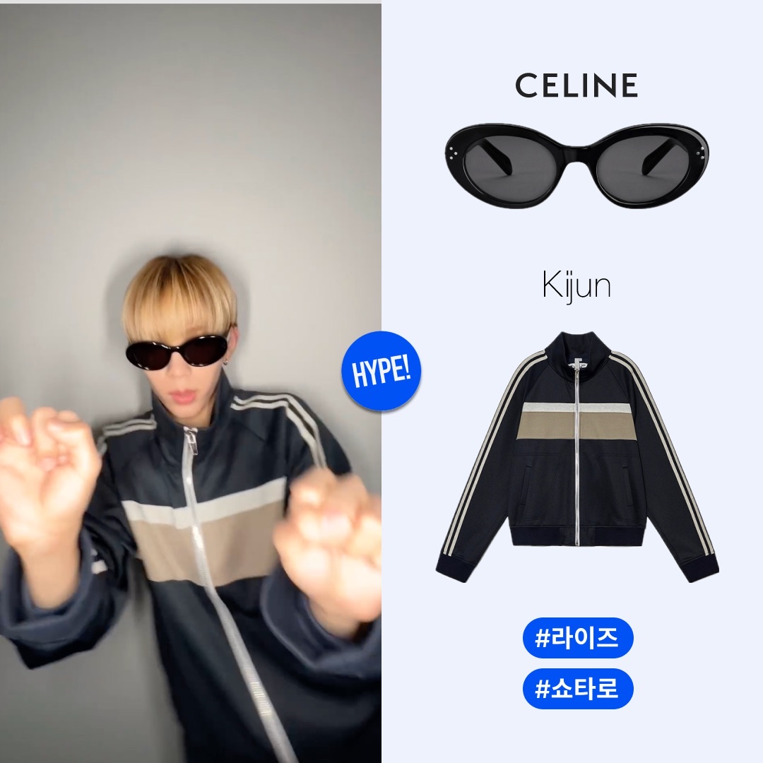 Diesel Nylon Puffer Vest Black, (W) Celine Cat Eye S193 Sunglasses in Acetate Black 착용 스타일 - 5