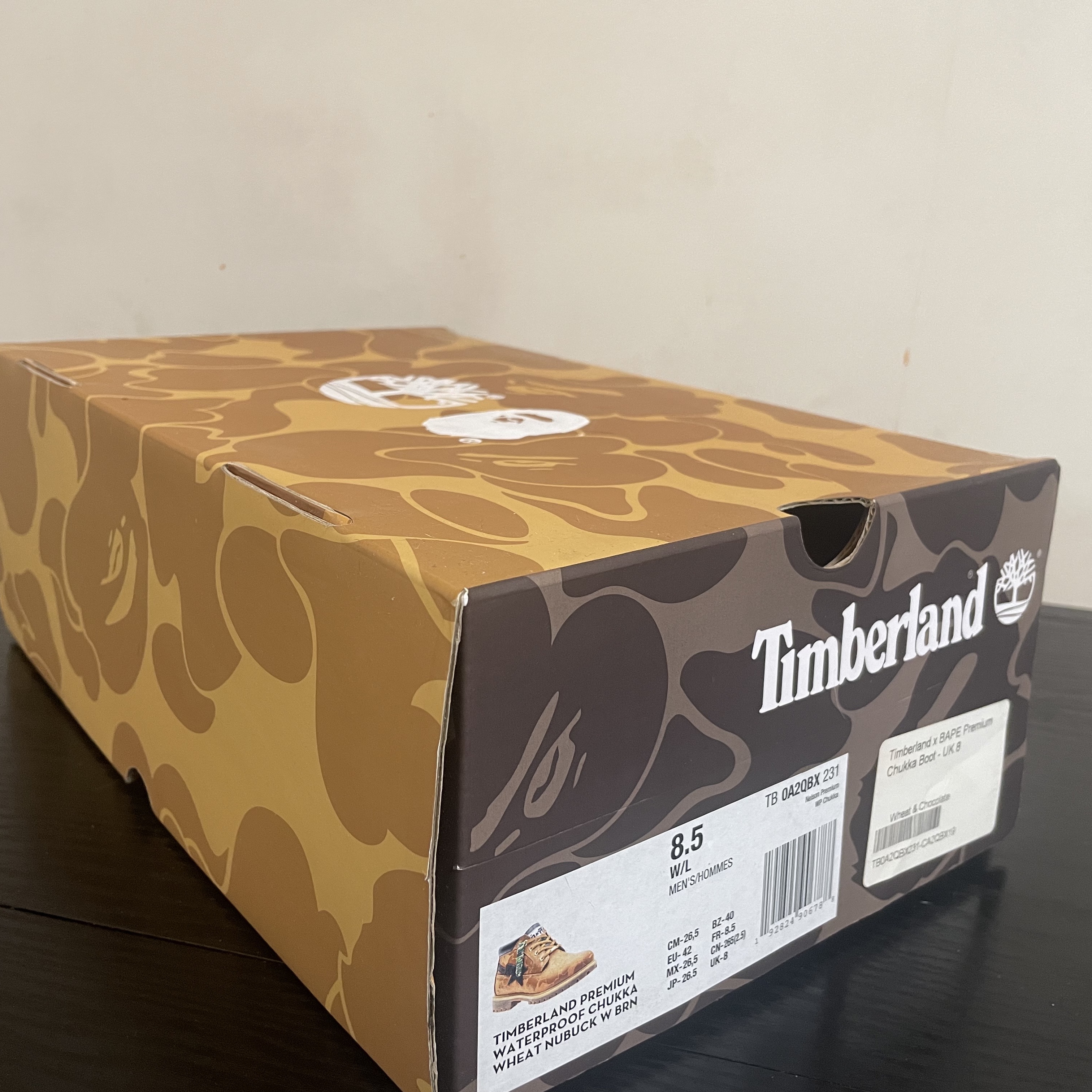 Timberland x BAPE Premium Chukka Boots Wheat - Wide 착용 스타일 - 2